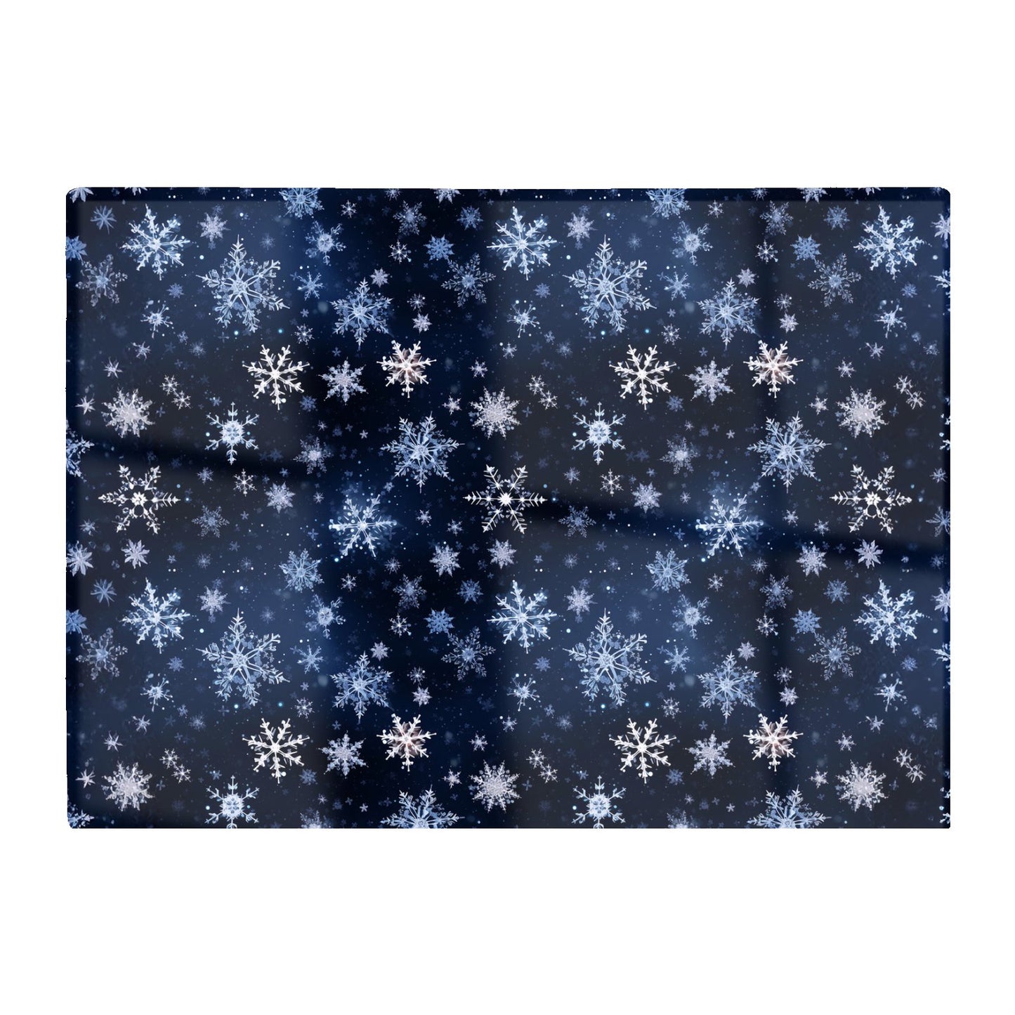 Dreamy And Magical Snowflake Glass Chopping Board