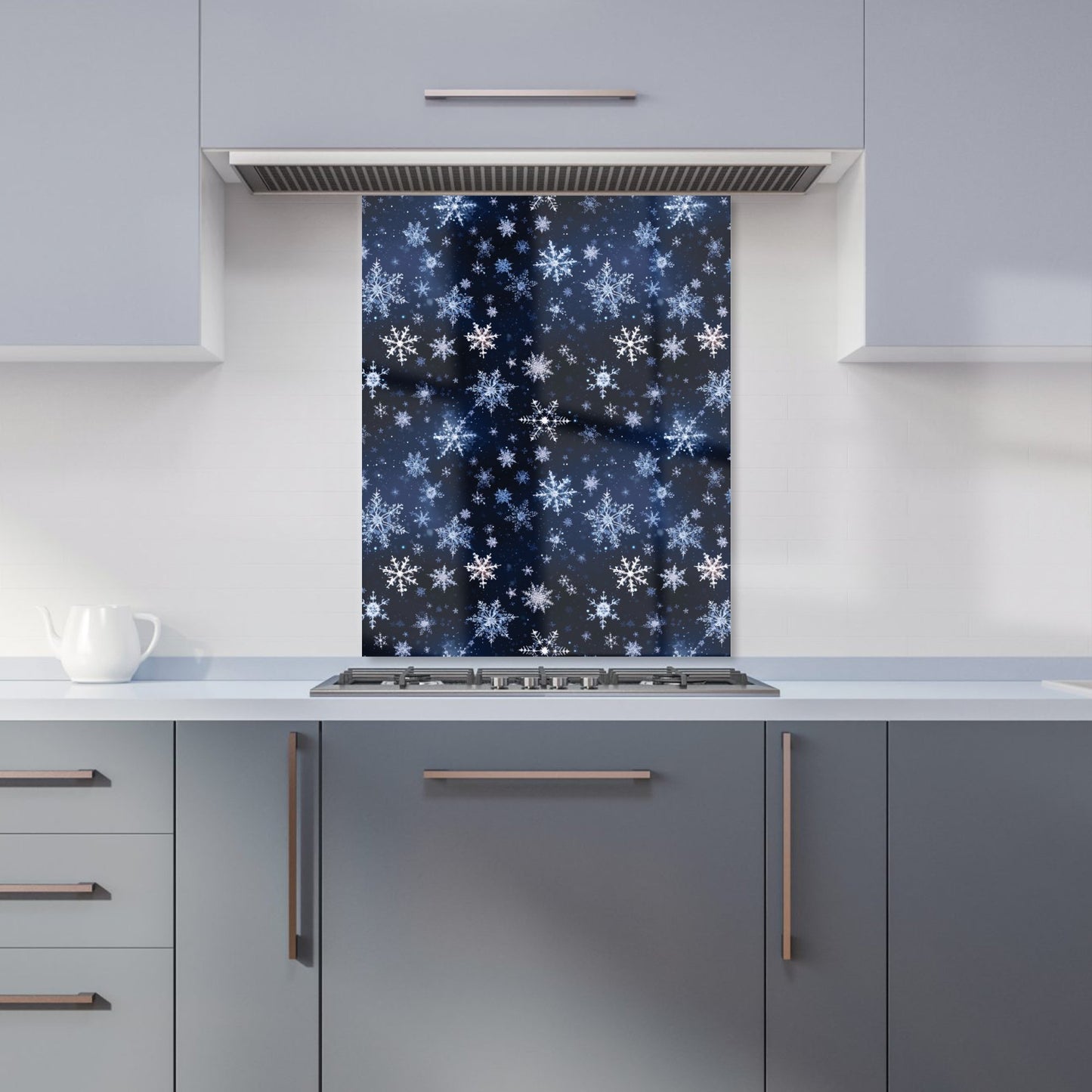 Dreamy And Magical Snowflake Kitchen Splashback