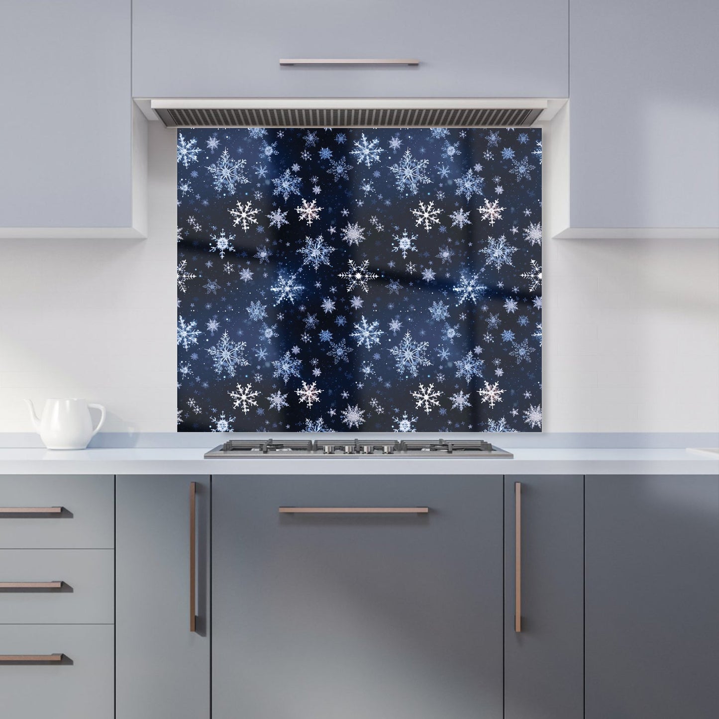 Dreamy And Magical Snowflake Kitchen Splashback