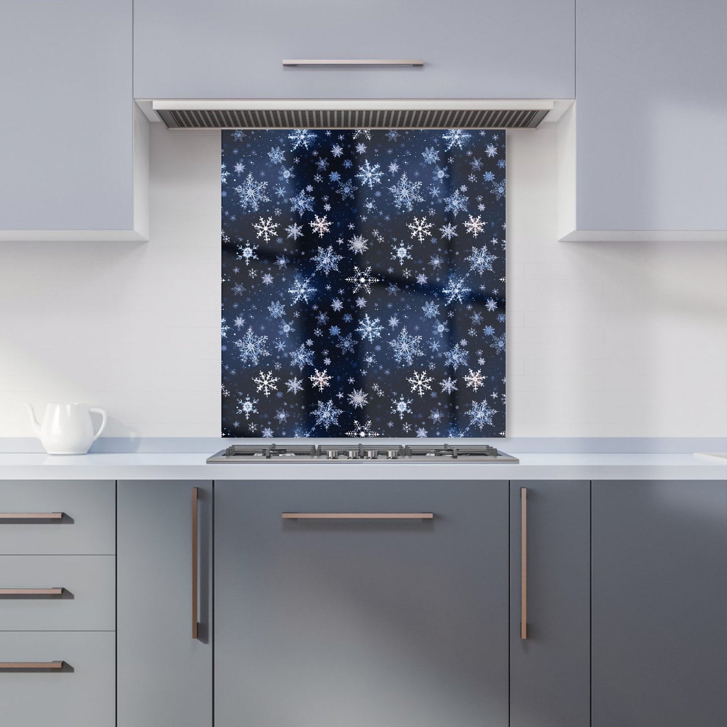 Dreamy And Magical Snowflake Kitchen Splashback