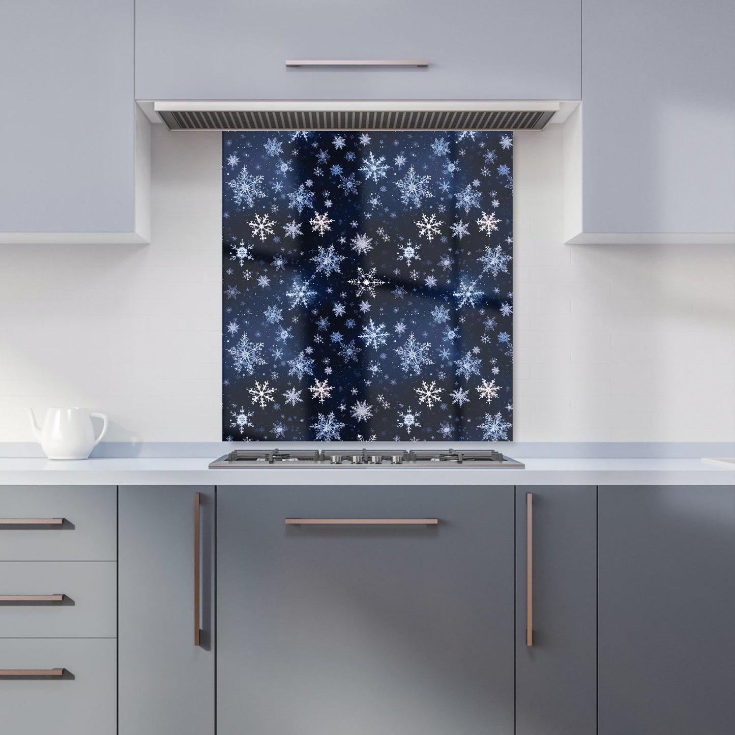 Dreamy And Magical Snowflake Kitchen Splashback