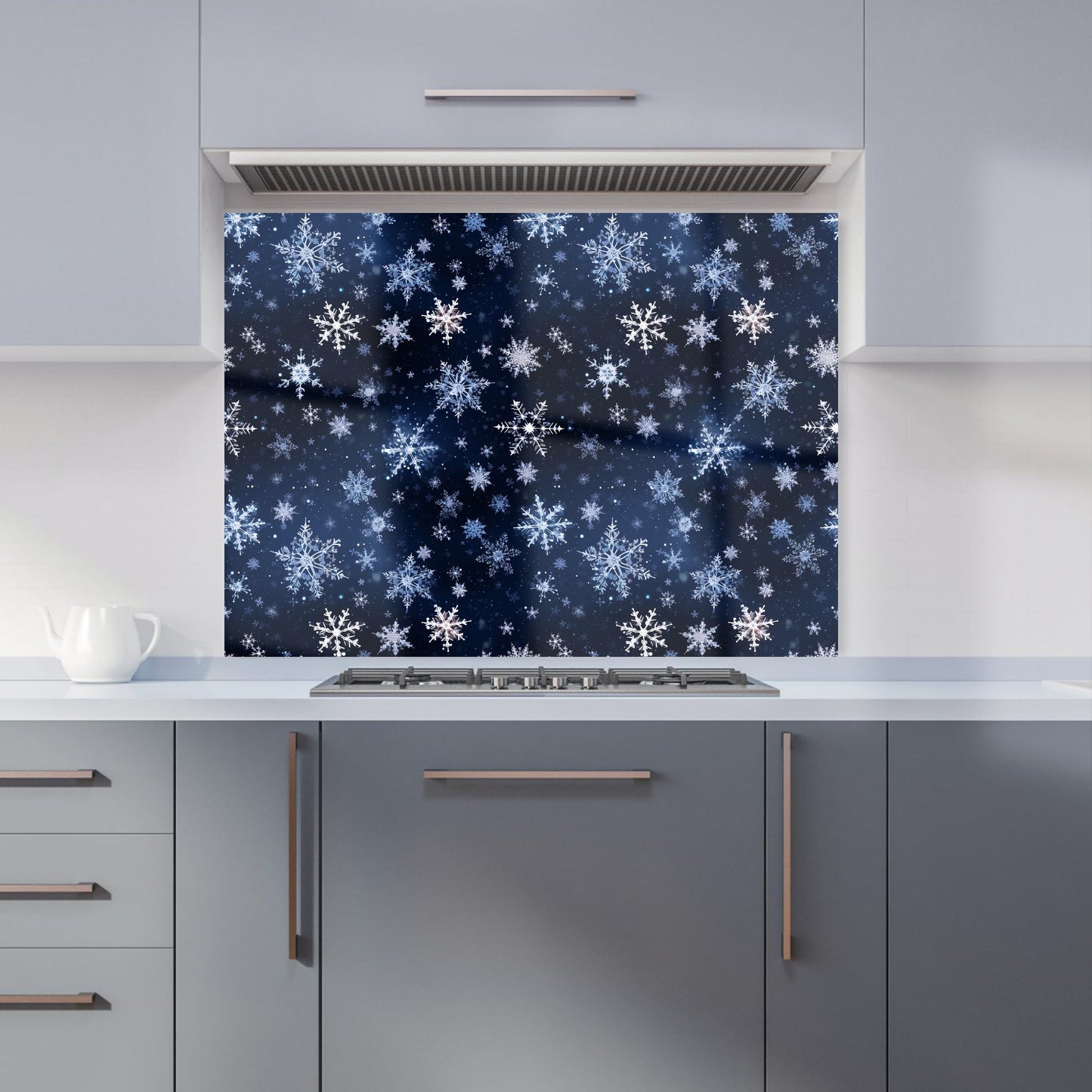 Dreamy And Magical Snowflake Kitchen Splashback
