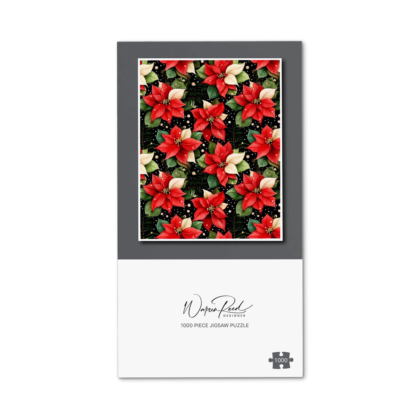 Poinsettia, Watercolor Style Jigsaw Puzzle