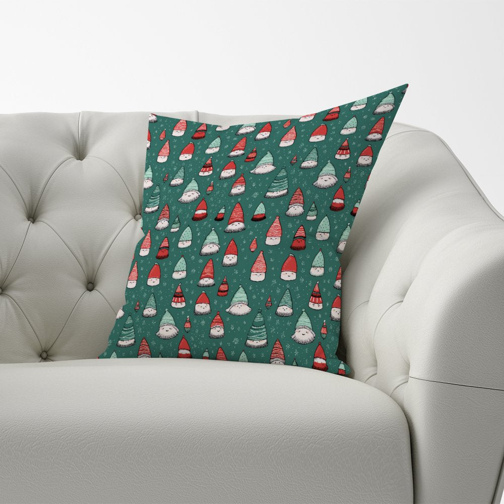 Hand Drawn Joyful Santa Hats Cushions