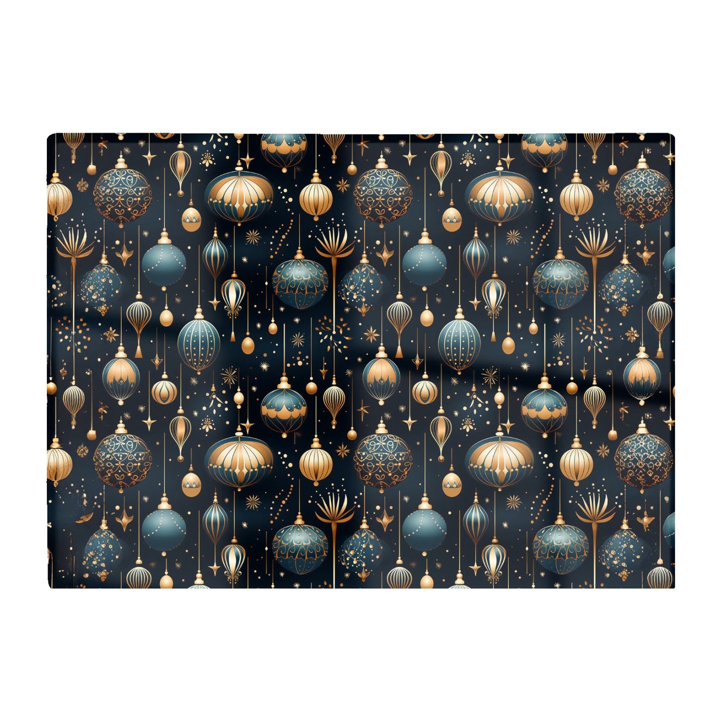 Christmas Decorations Glass Chopping Board