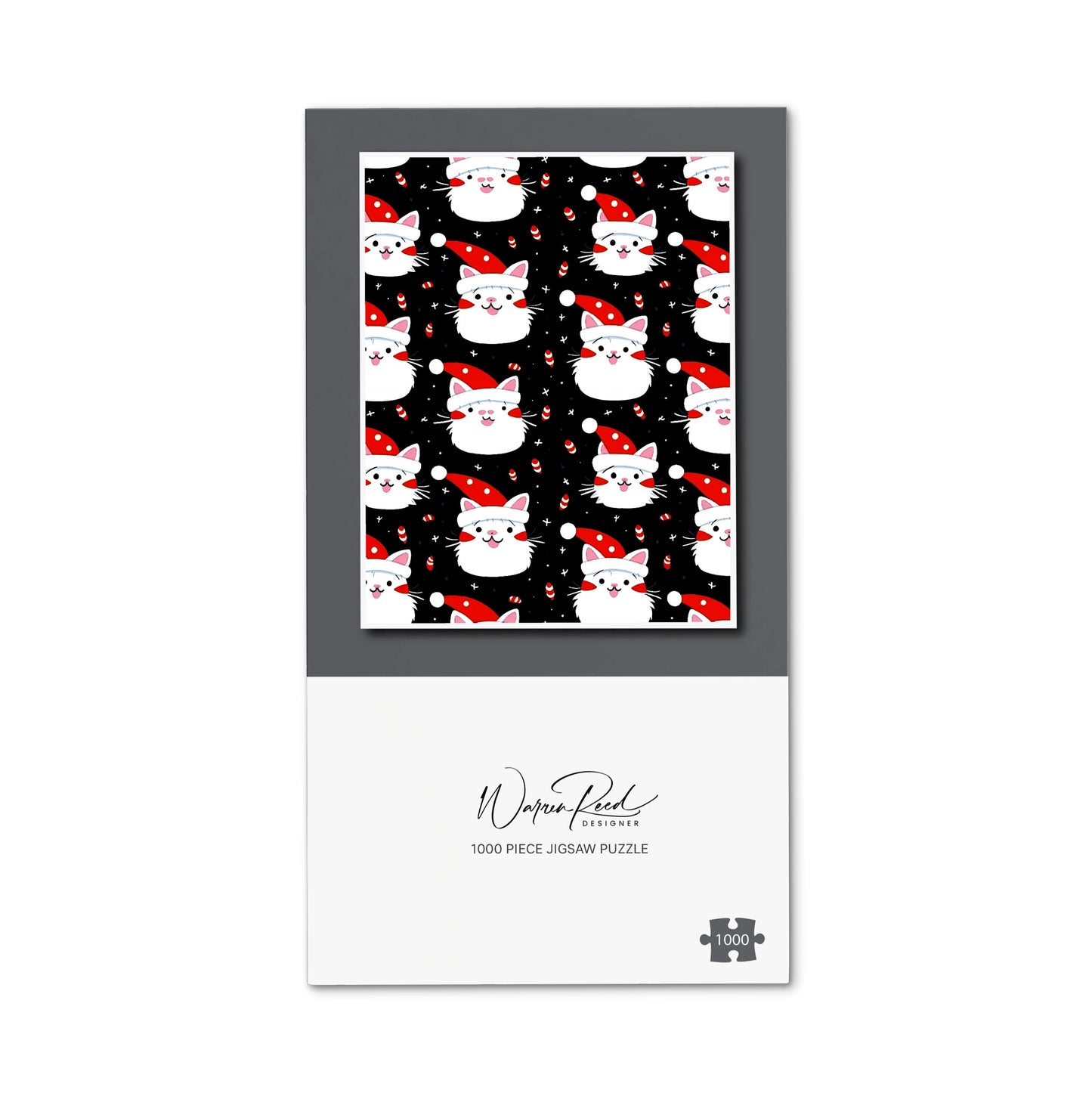 Cute Cats Wearing Santa Claus Hats Jigsaw Puzzle
