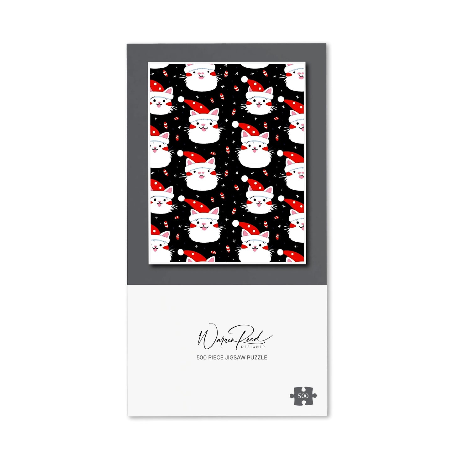 Cute Cats Wearing Santa Claus Hats Jigsaw Puzzle