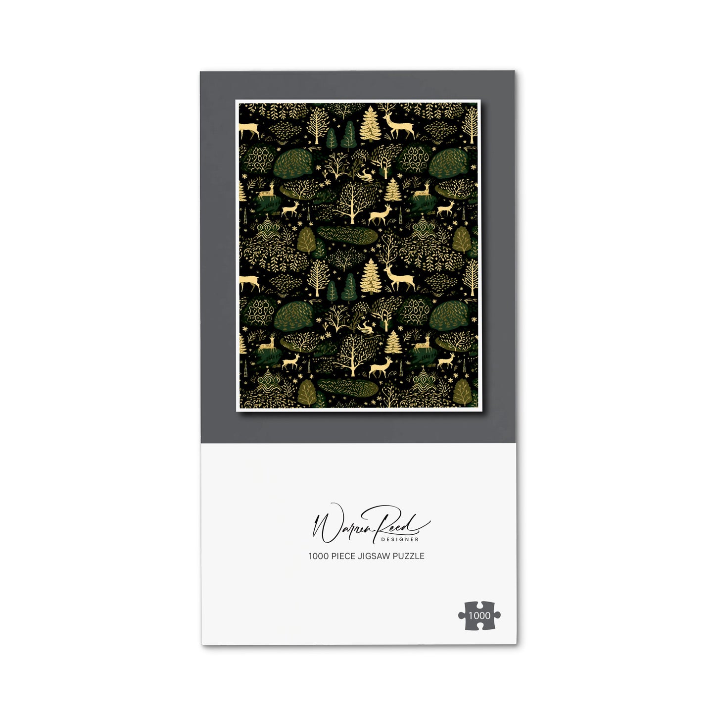 Green Christmas Woodlands Jigsaw Puzzle