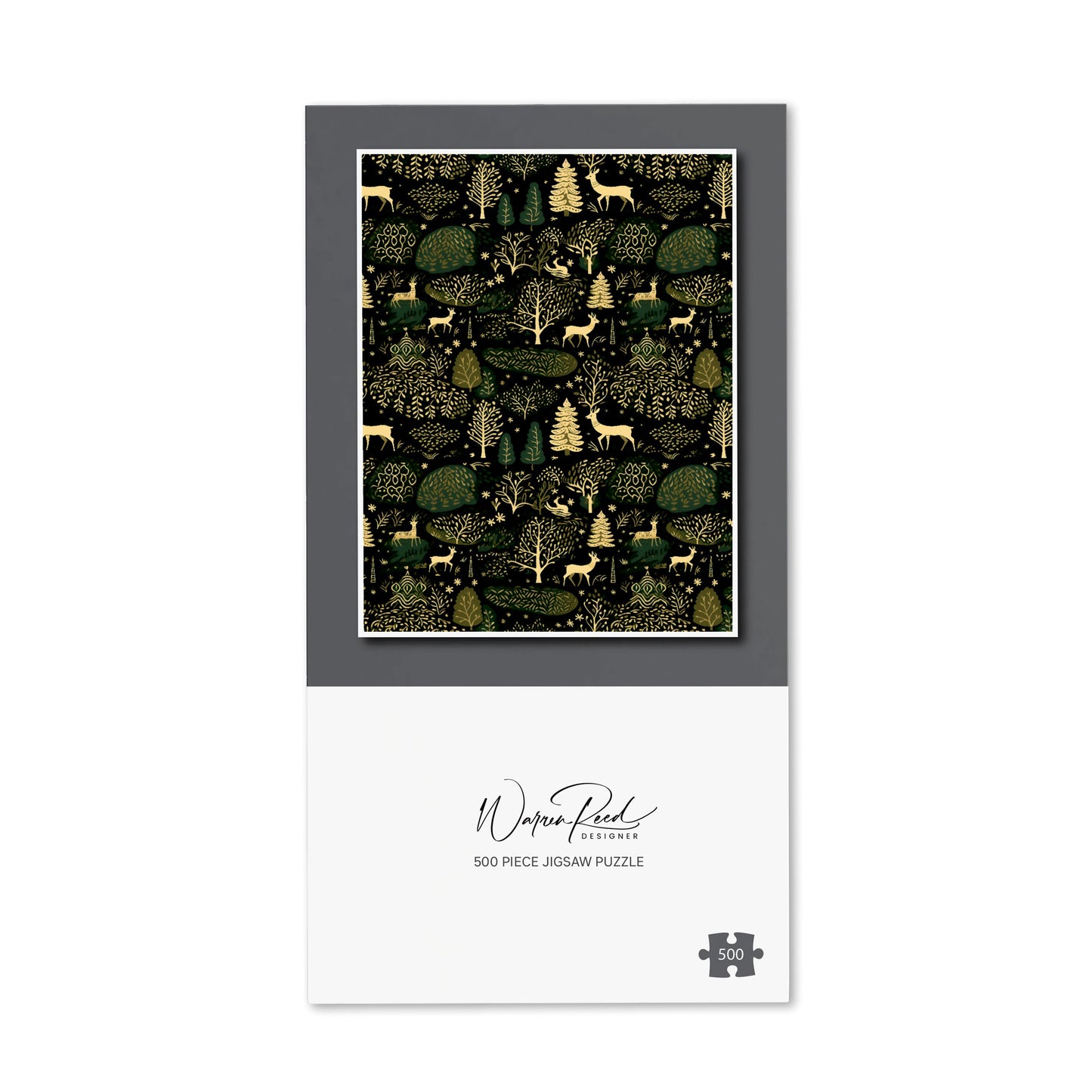 Green Christmas Woodlands Jigsaw Puzzle
