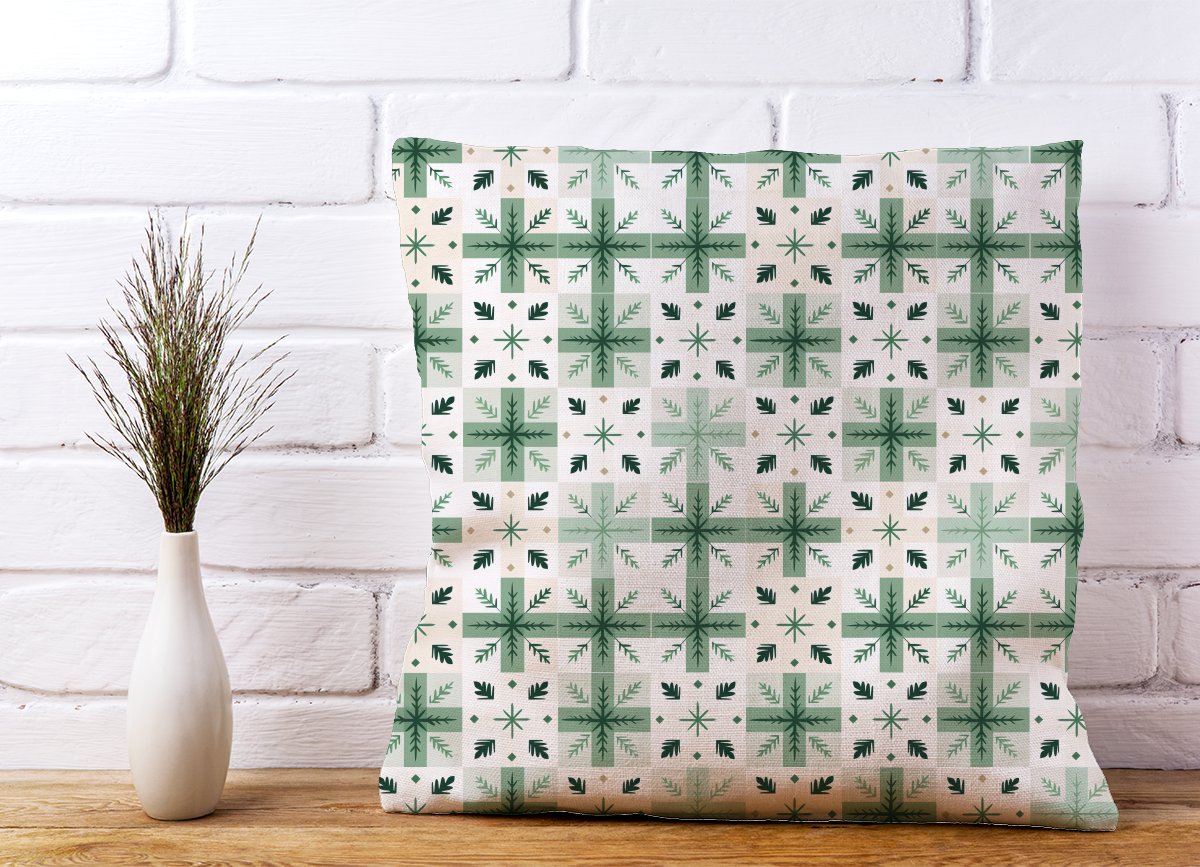 Christmas Quilting Squares Cushions