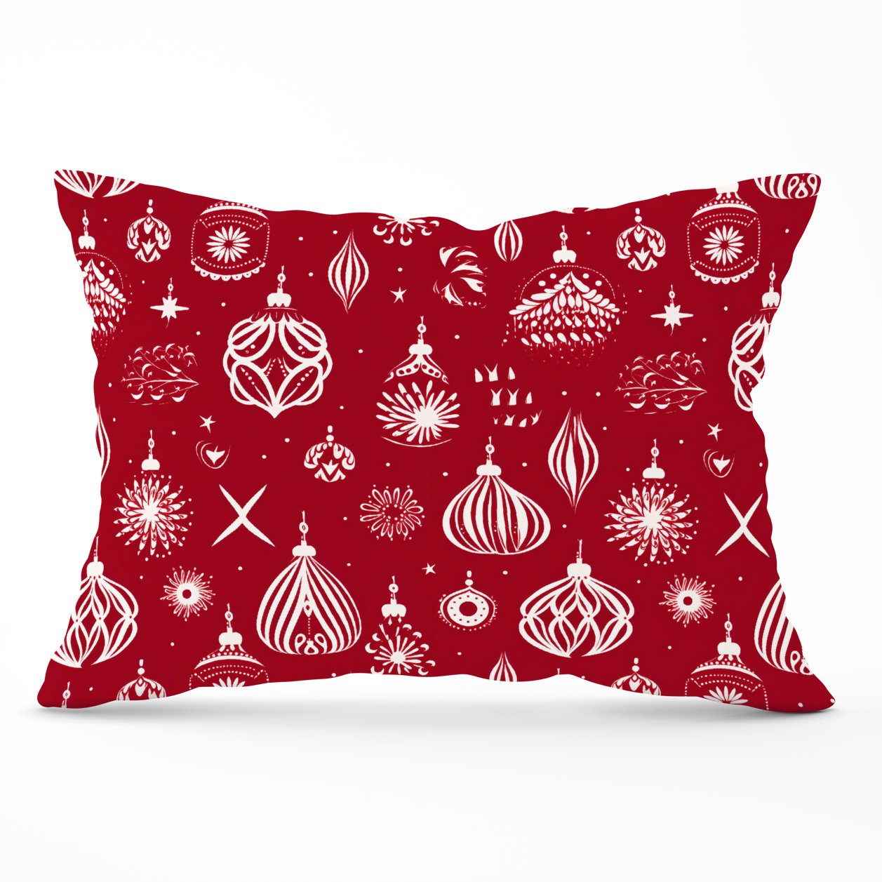 Red Christmas Decorations Pattern Cushions