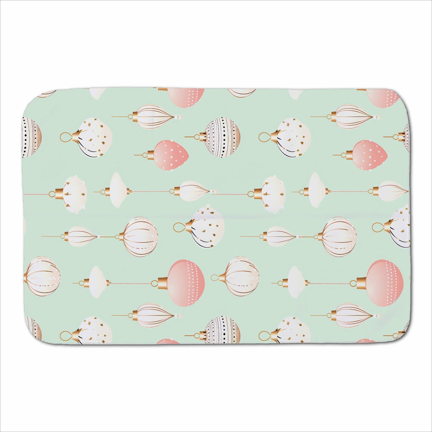Christmas Decorations Pink And Green Sherpa Blanket