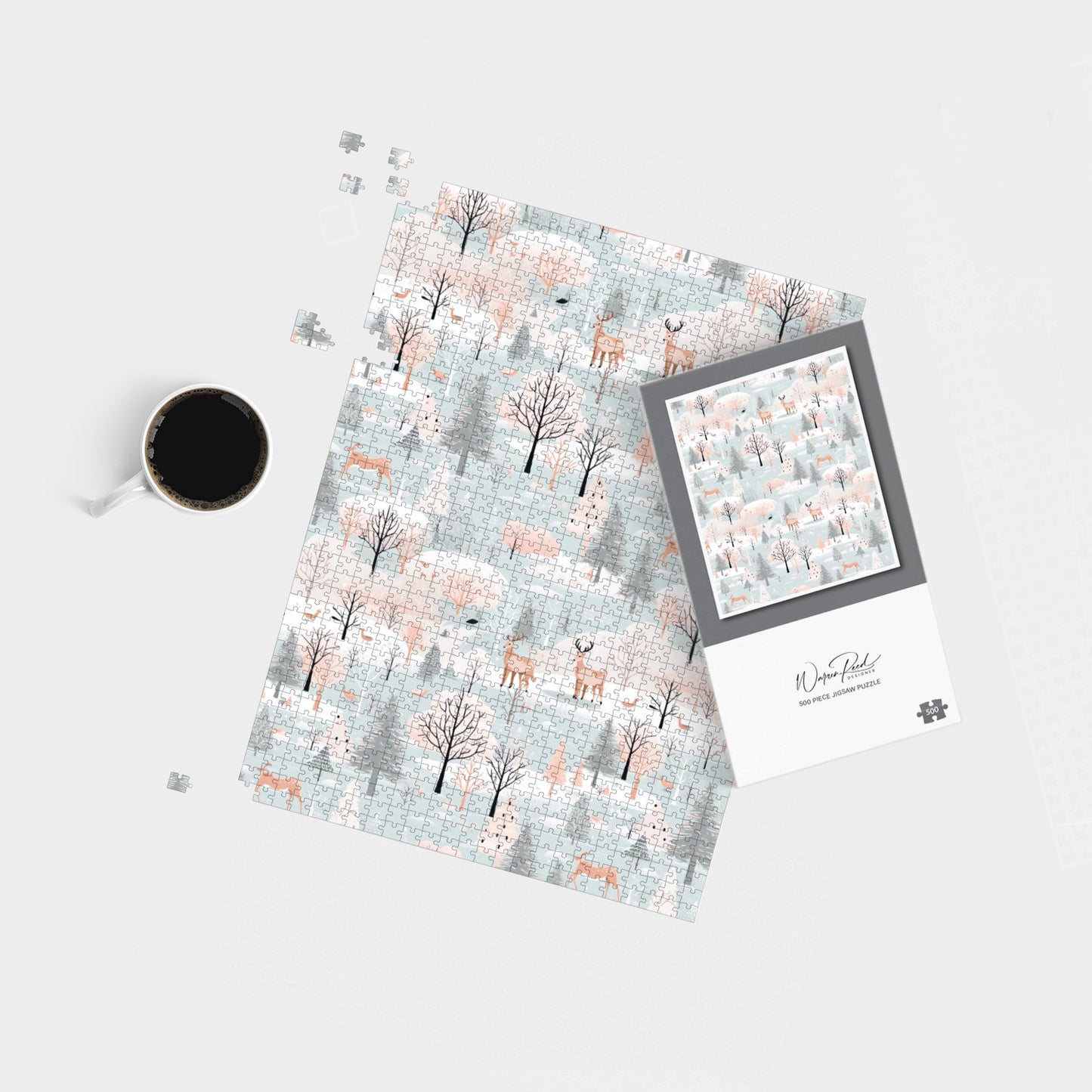 Whimsical Christmas Winter Wonderland Jigsaw Puzzle