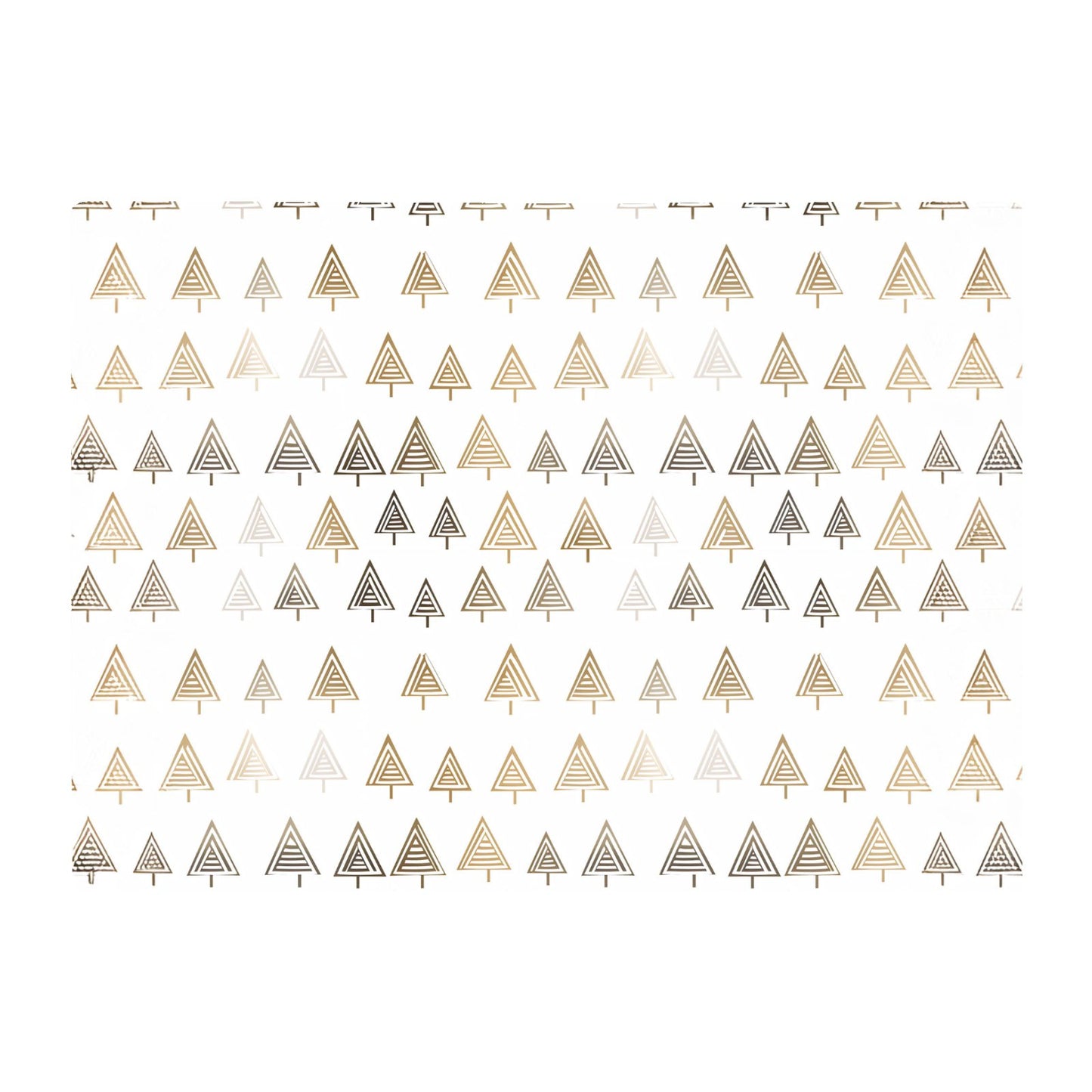 Geometric Christmas Tree Pattern Glass Chopping Board