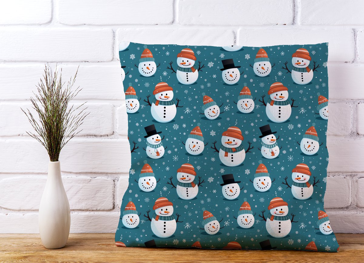 Jolly Christmas Snowmen Cushions