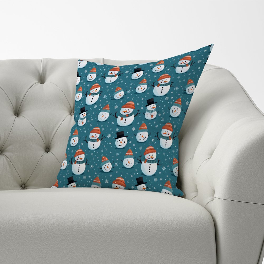 Jolly Christmas Snowmen Cushions