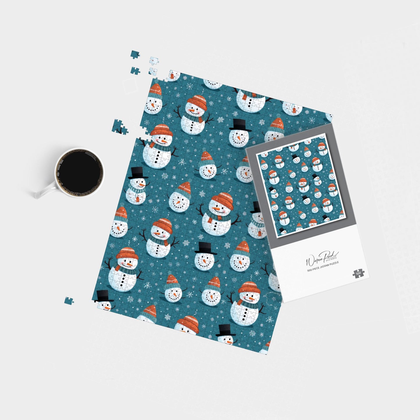 Jolly Christmas Snowmen Jigsaw Puzzle