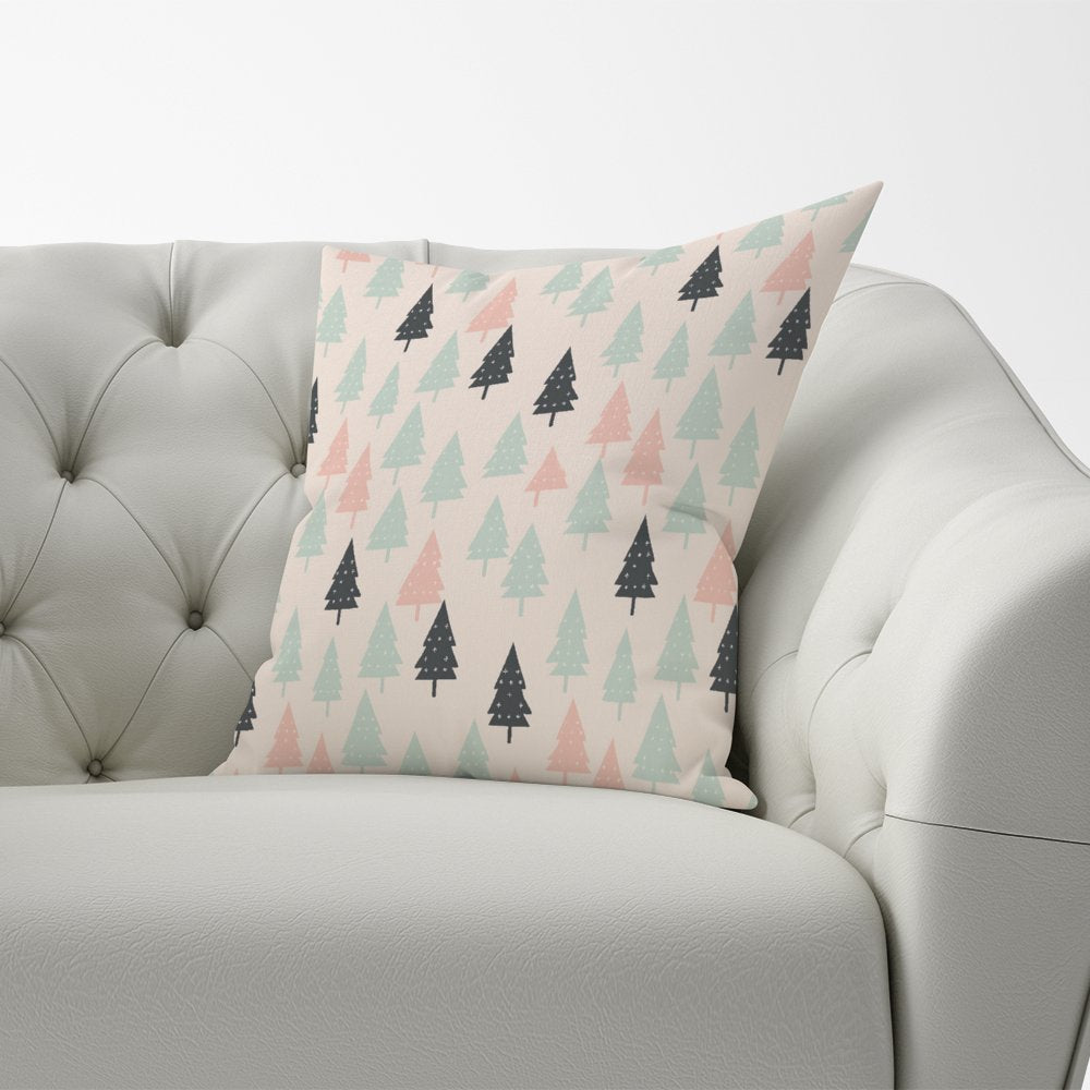 Christmas Tree Silhouette Pattern Cushions