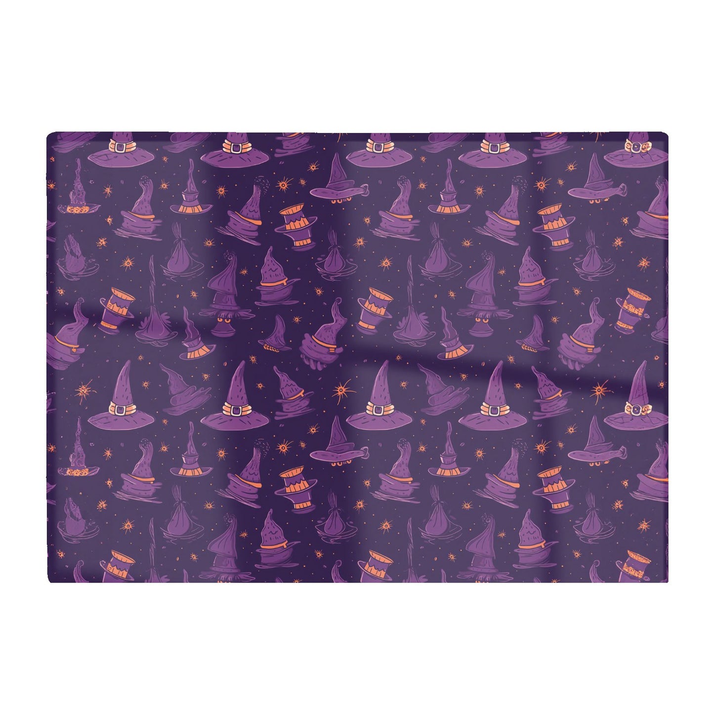 Witch Hats And Broomsticks Glass Chopping Board