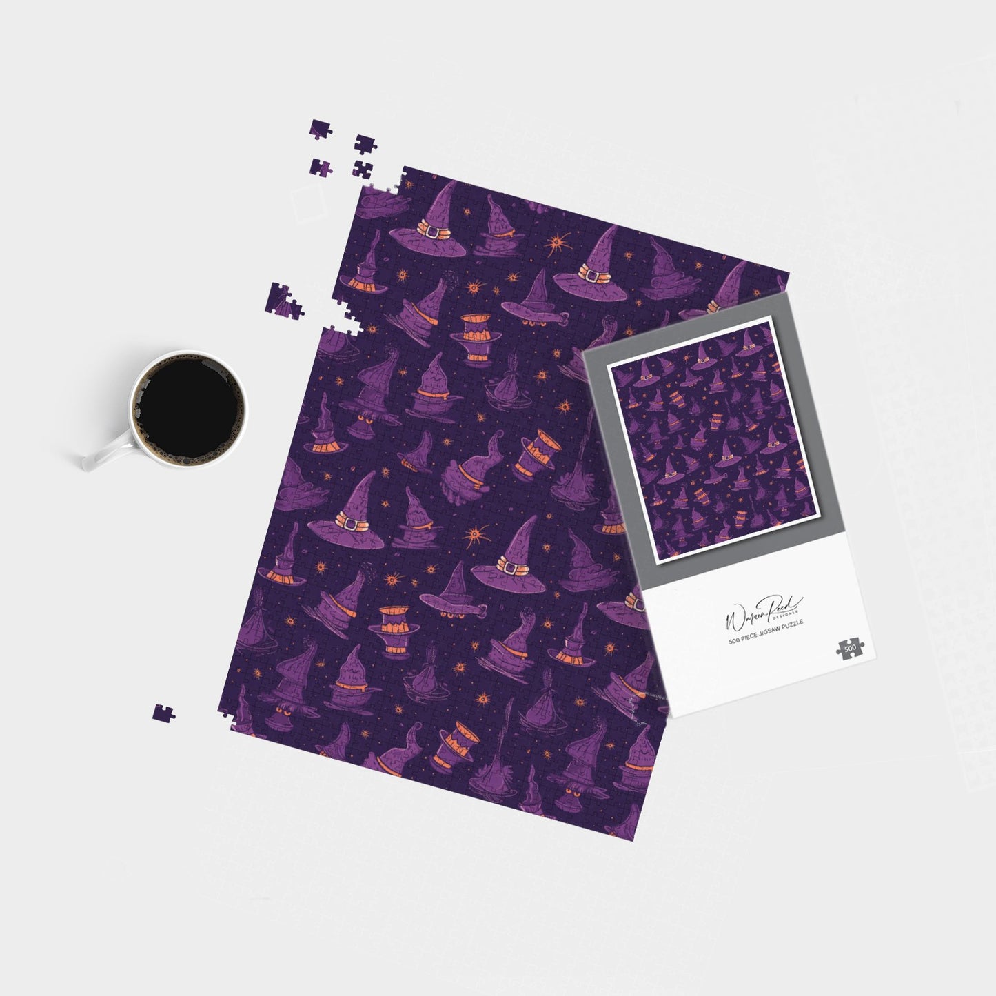 Witch Hats And Broomsticks Jigsaw Puzzle