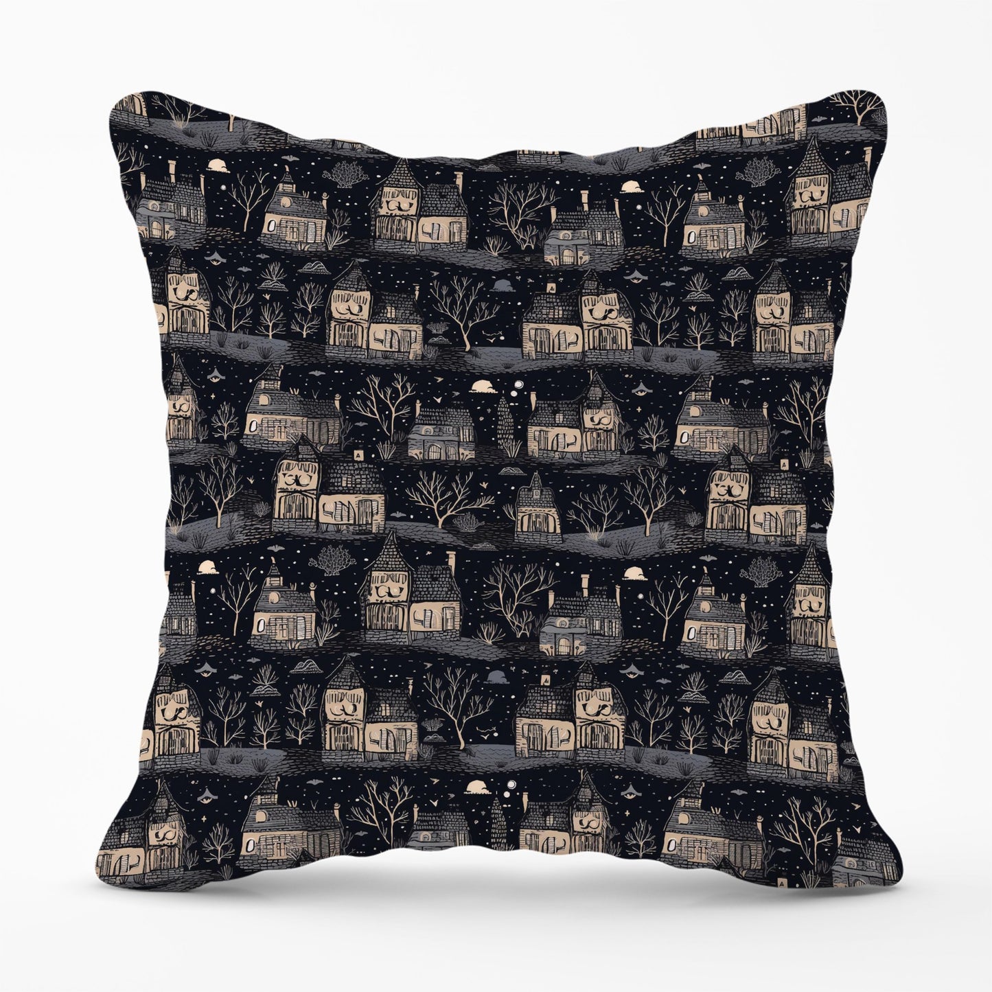 Spooky Haunted Houses Cushions