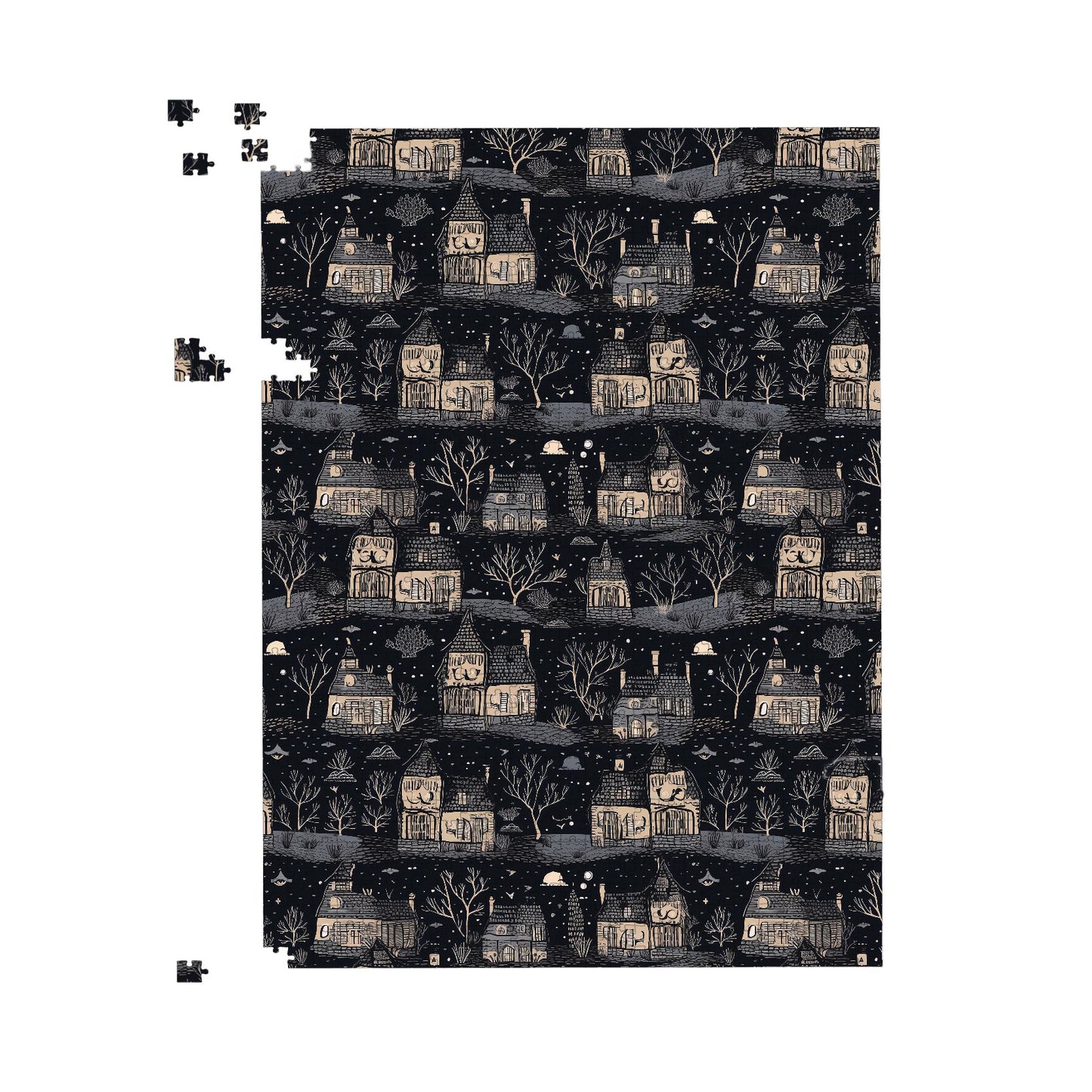 Spooky Haunted Houses Jigsaw Puzzle