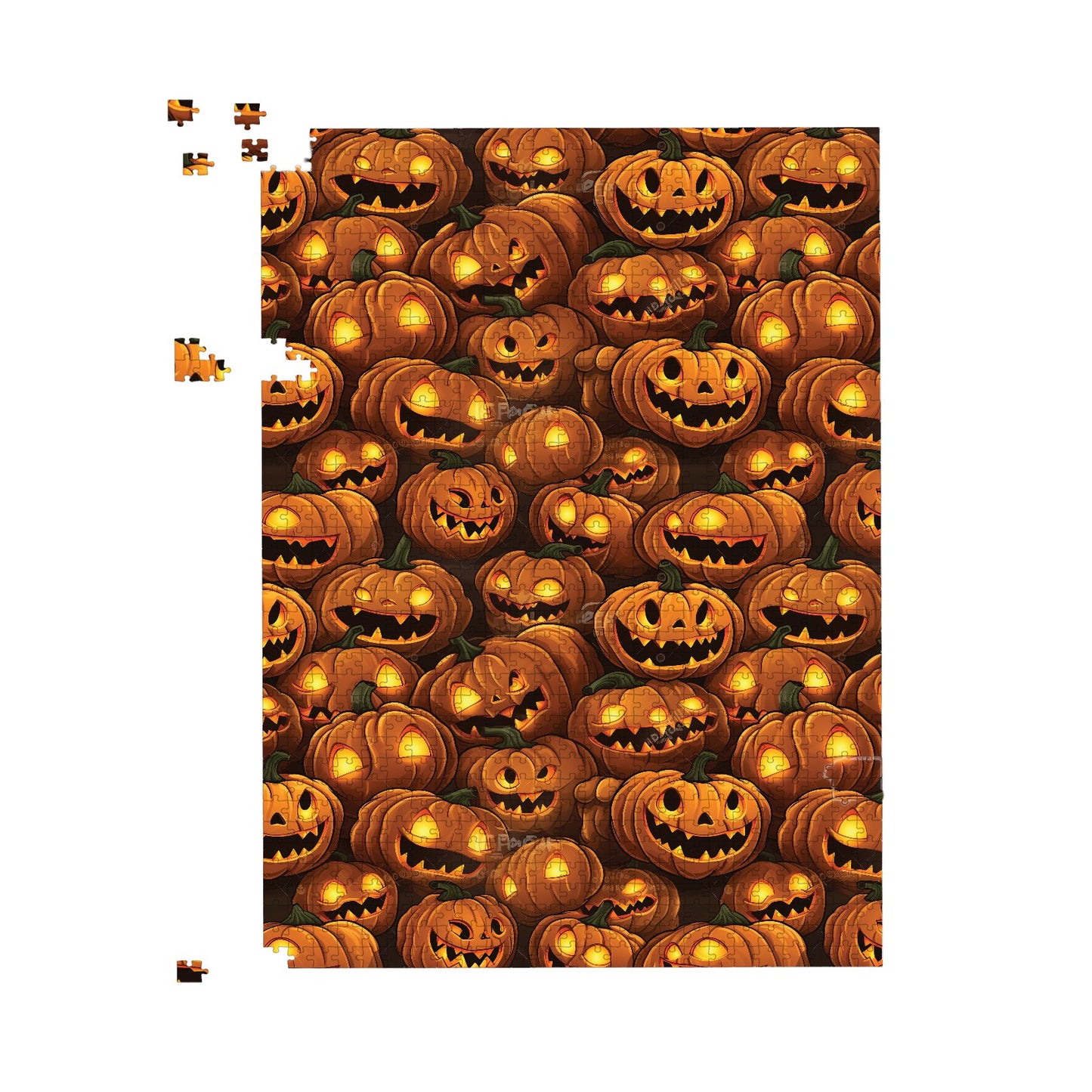 Grinning Lanterns Pumpkins Jigsaw Puzzle