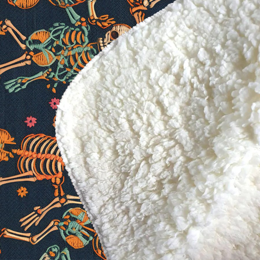 Dancing Skeletons Sherpa Blanket