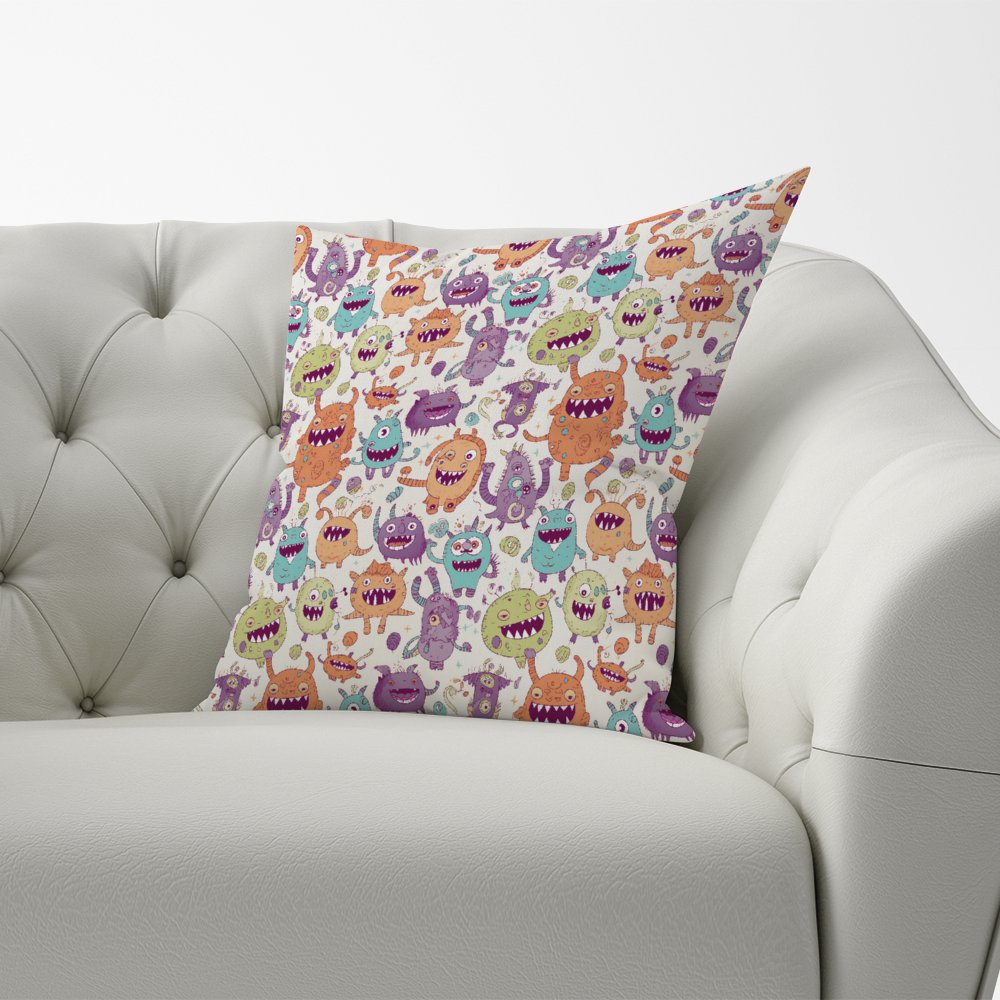 Playful Halloween Monsters Cushions