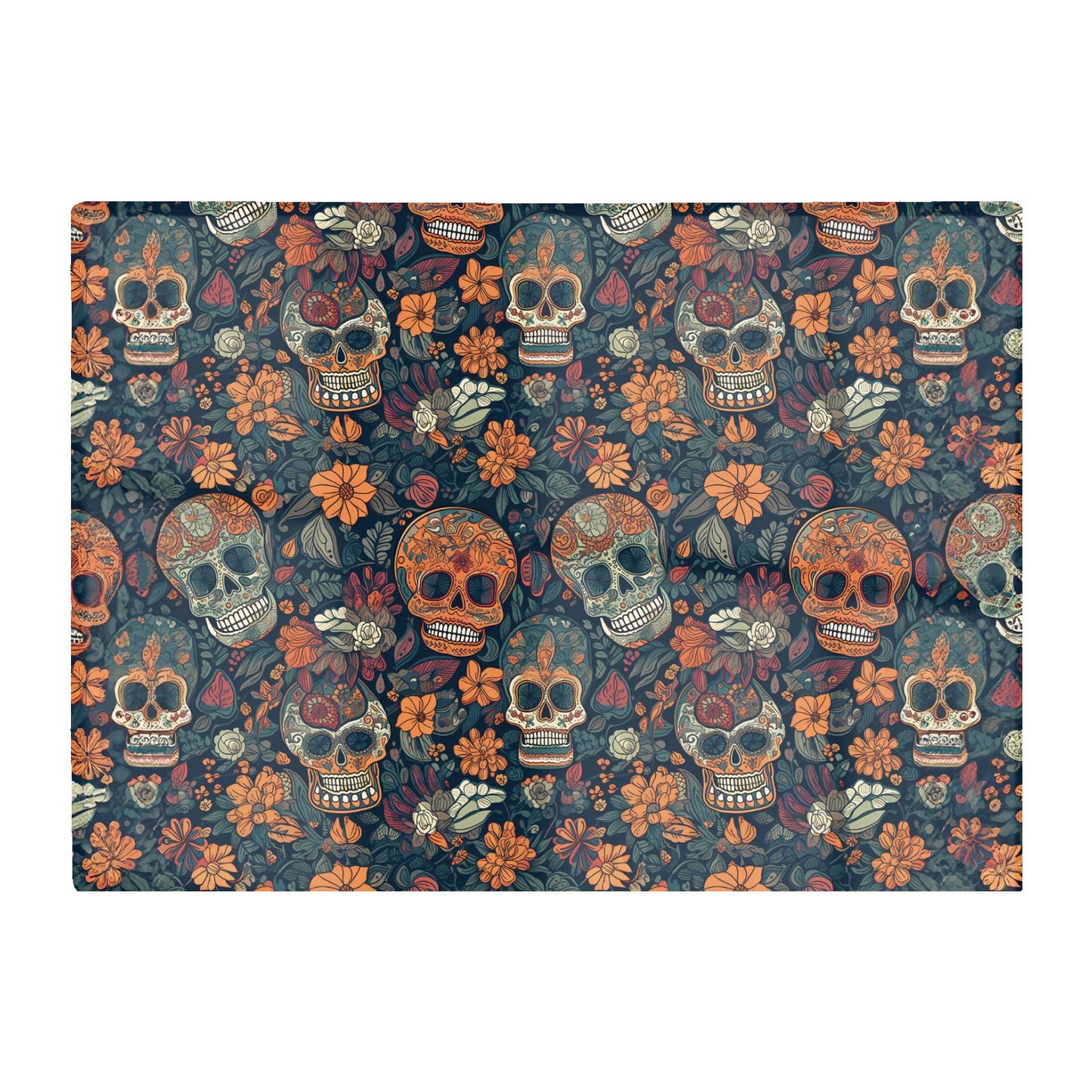 Dia De Los Muertos Skulls Glass Chopping Board