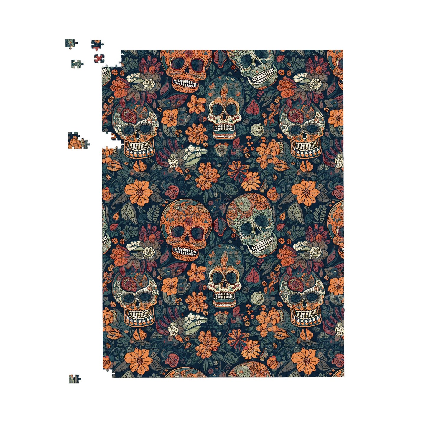 Dia De Los Muertos Skulls Jigsaw Puzzle