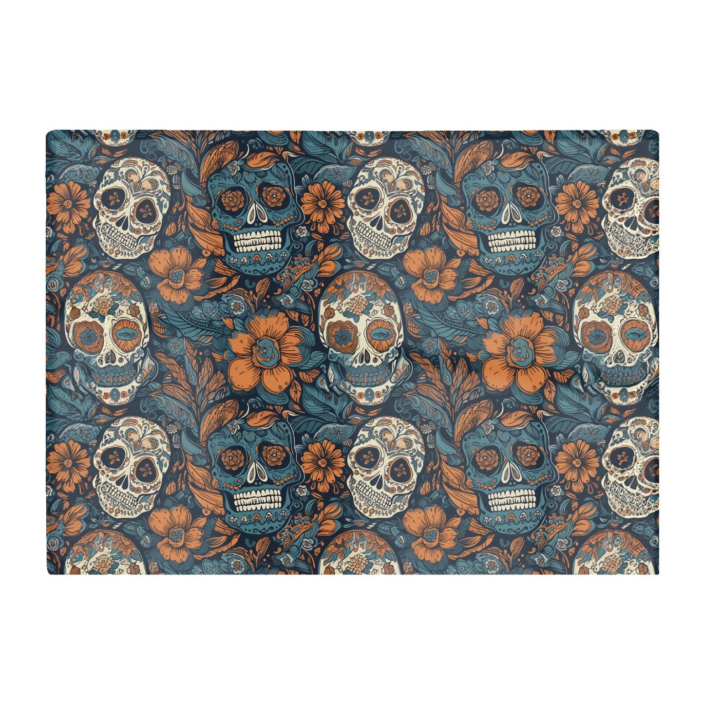 Dia De Los Muertos Skulls Pattern Glass Chopping Board
