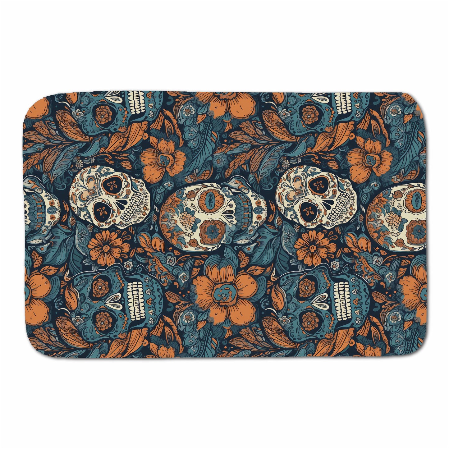 Dia De Los Muertos Skulls Pattern Sherpa Blanket