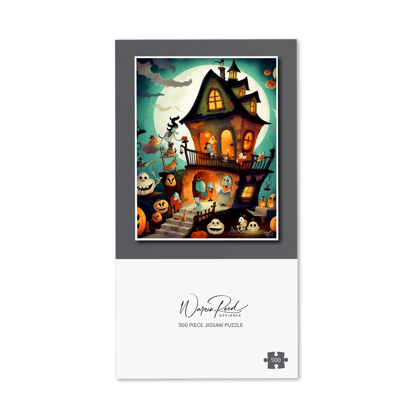 Illustrations A Whimsical Haunted House Jigsaw Puzzle