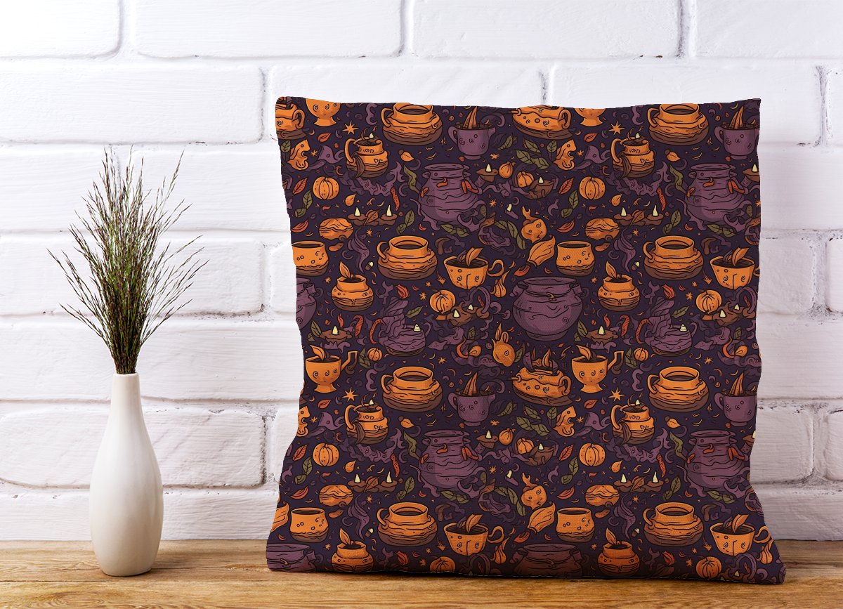 Wicked Witches Bubbling Cauldrons Cushions