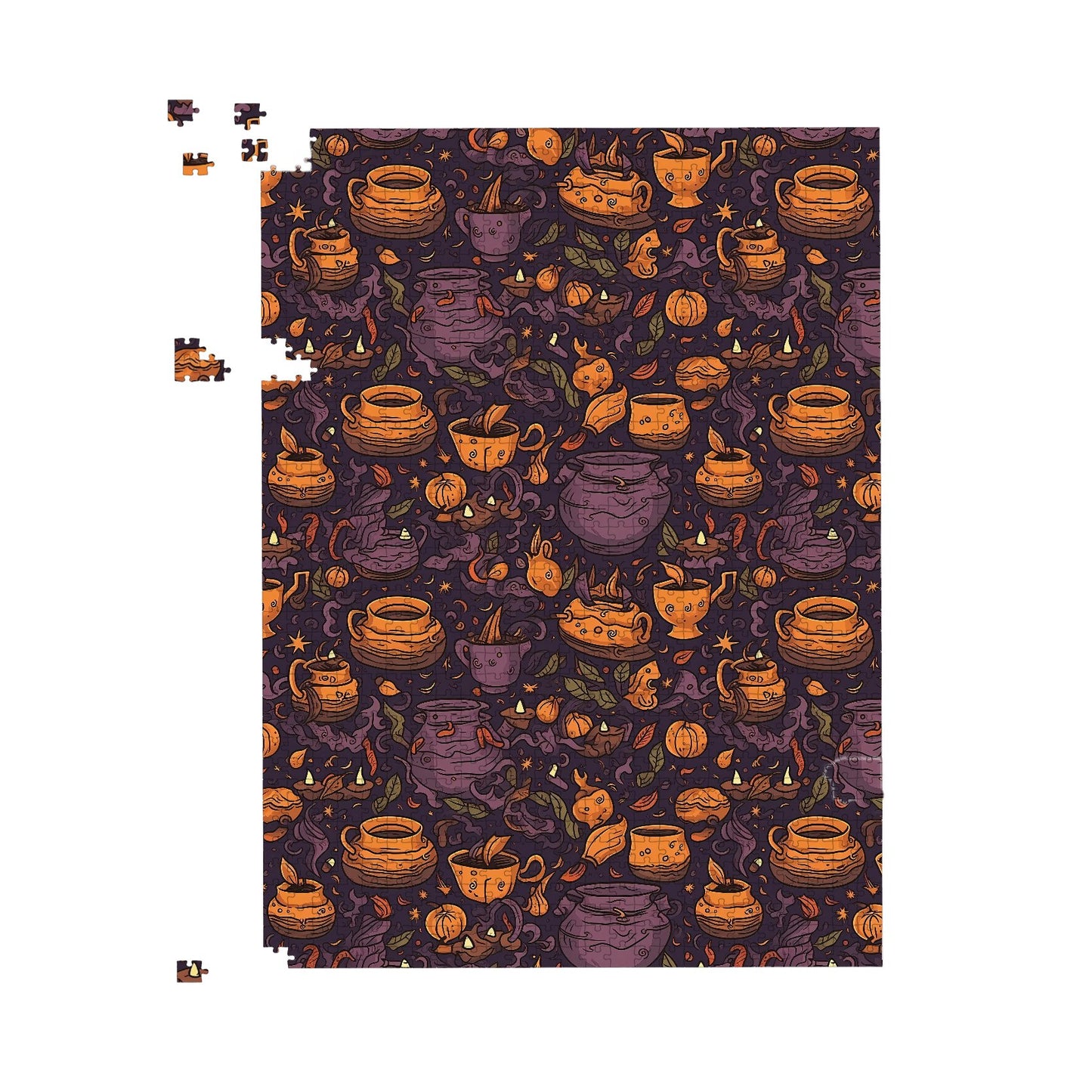 Wicked Witches Bubbling Cauldrons Jigsaw Puzzle