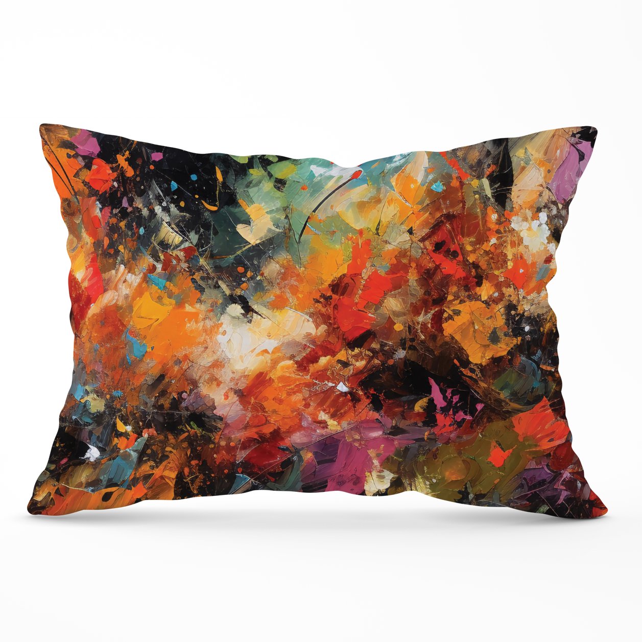 A Vibrant Abstract Painting Cushions