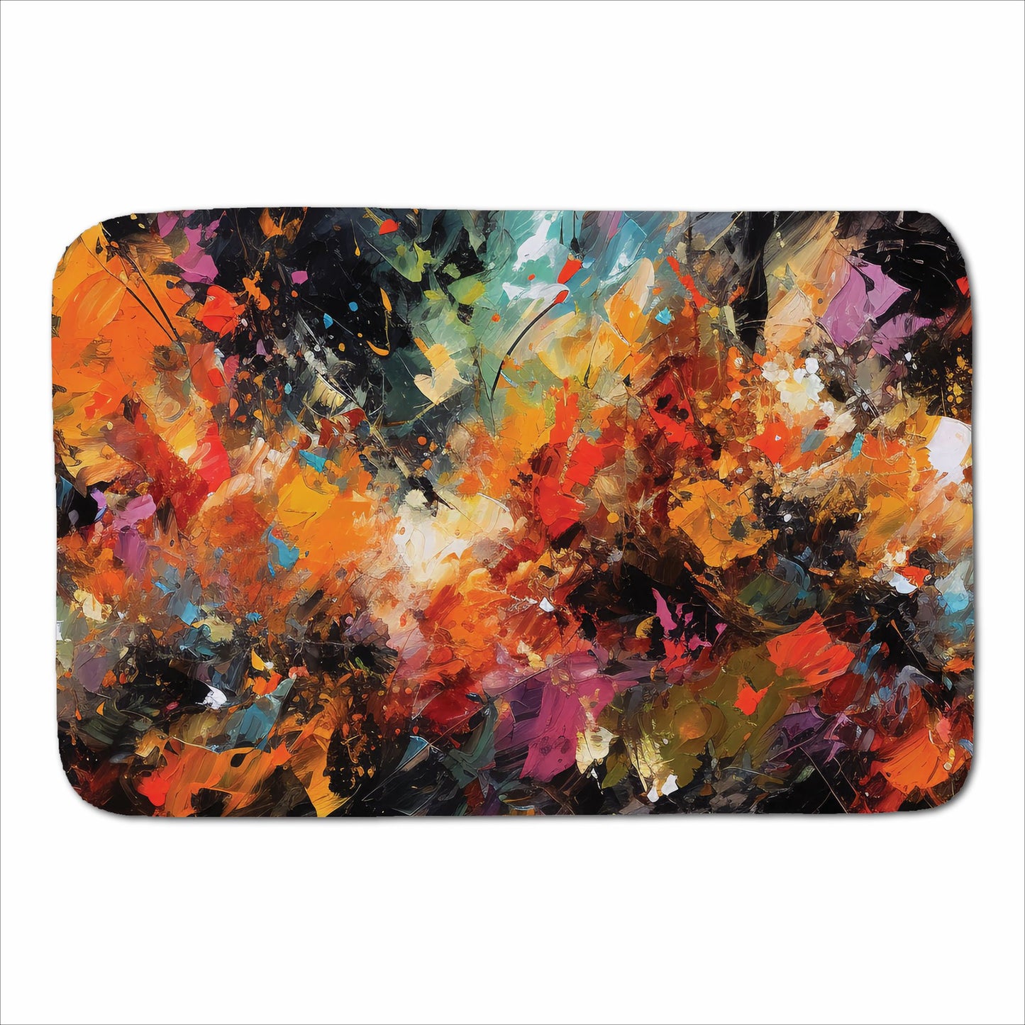 A Vibrant Abstract Painting Sherpa Blanket