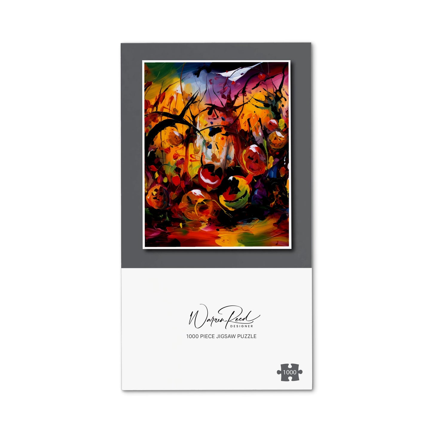 Abstract Halloween Painting Jigsaw Puzzle