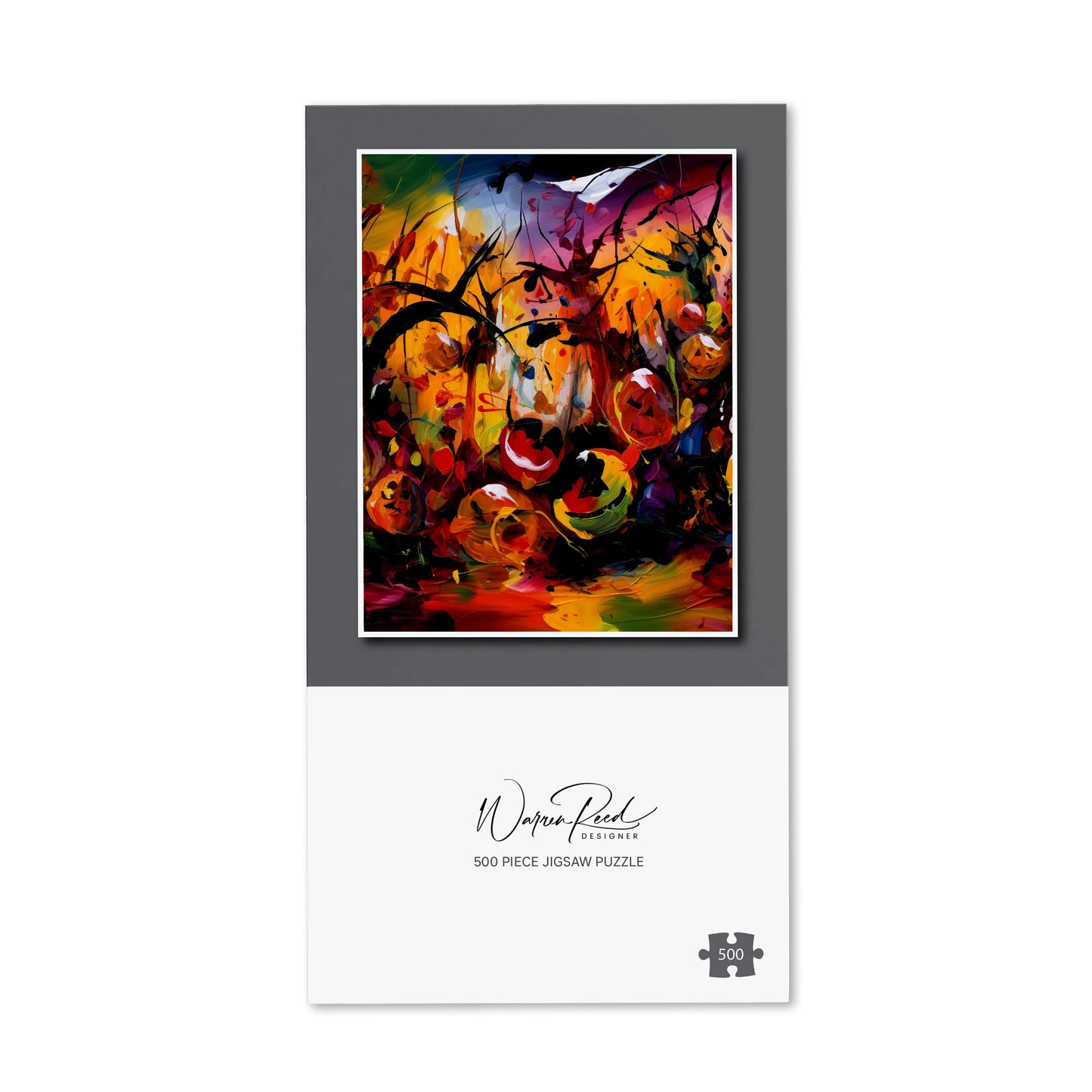 Abstract Halloween Painting Jigsaw Puzzle