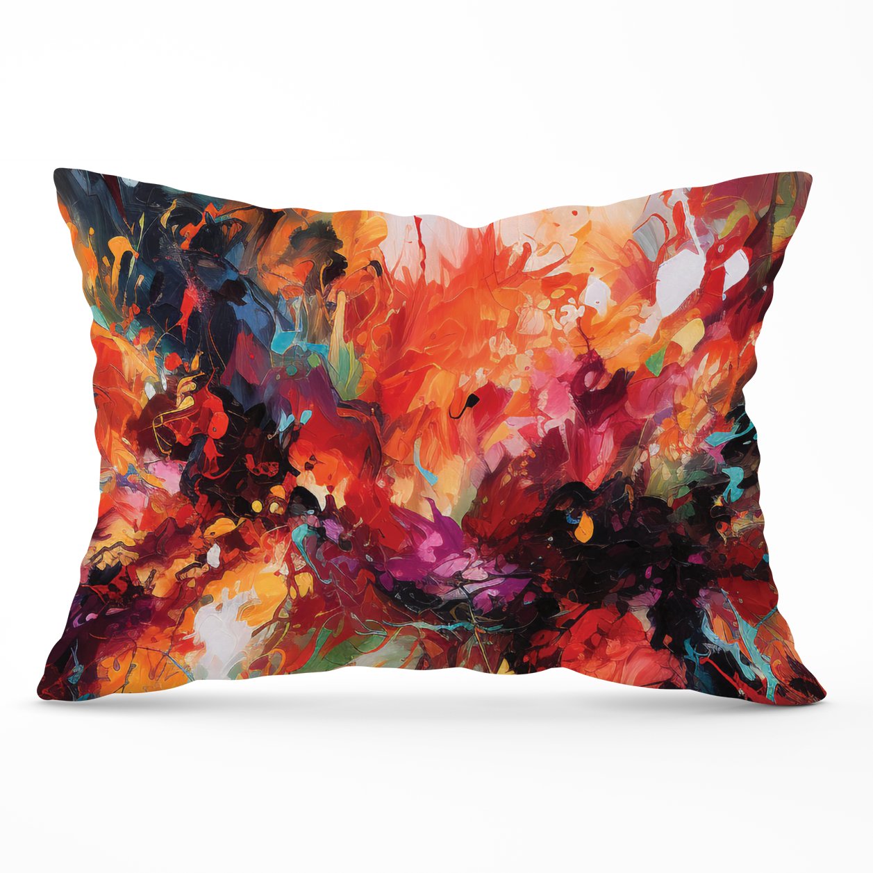 A Vibrant Abstract Painting Of Halloween Cushions