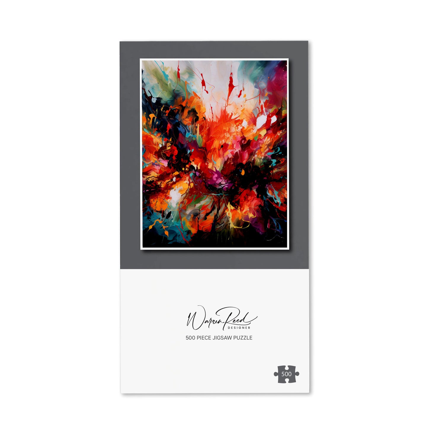 A Vibrant Abstract Painting Of Halloween Jigsaw Puzzle