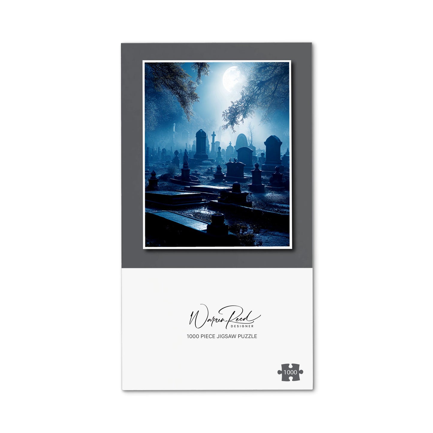A Moonlit Graveyard Jigsaw Puzzle