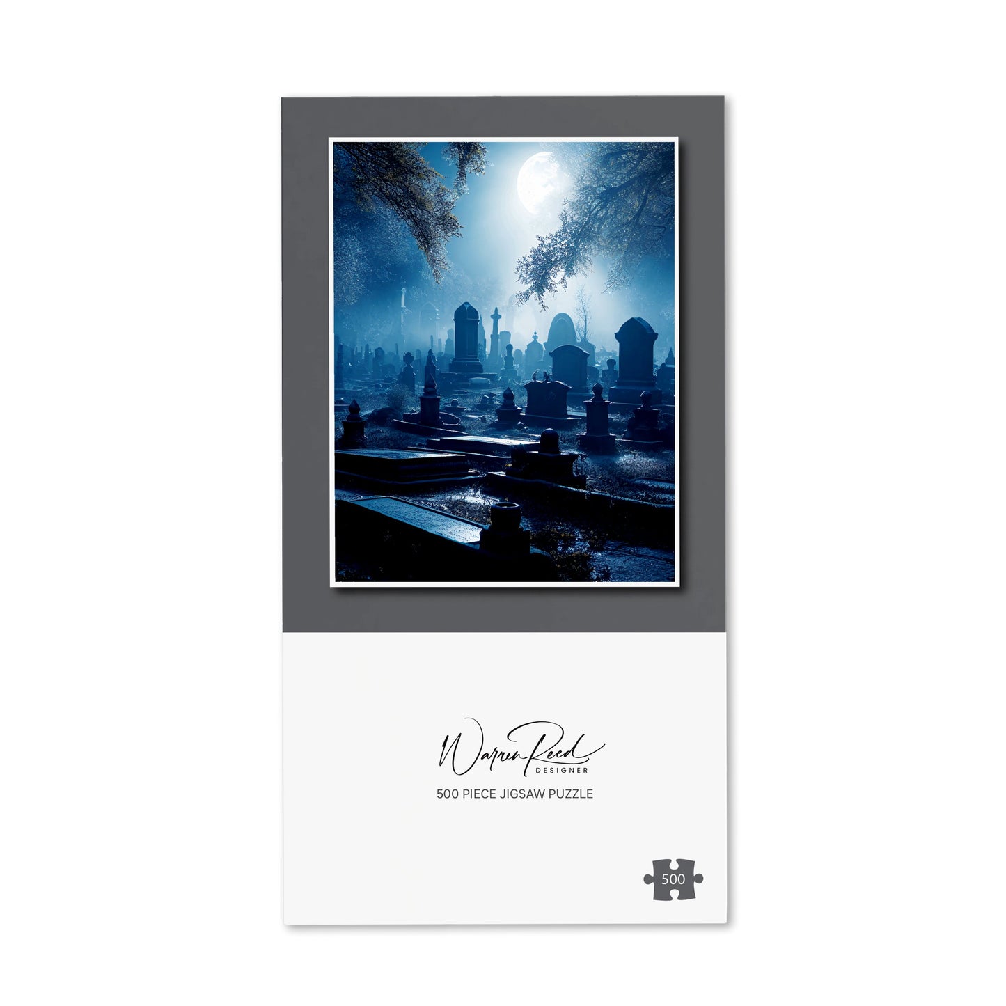 A Moonlit Graveyard Jigsaw Puzzle