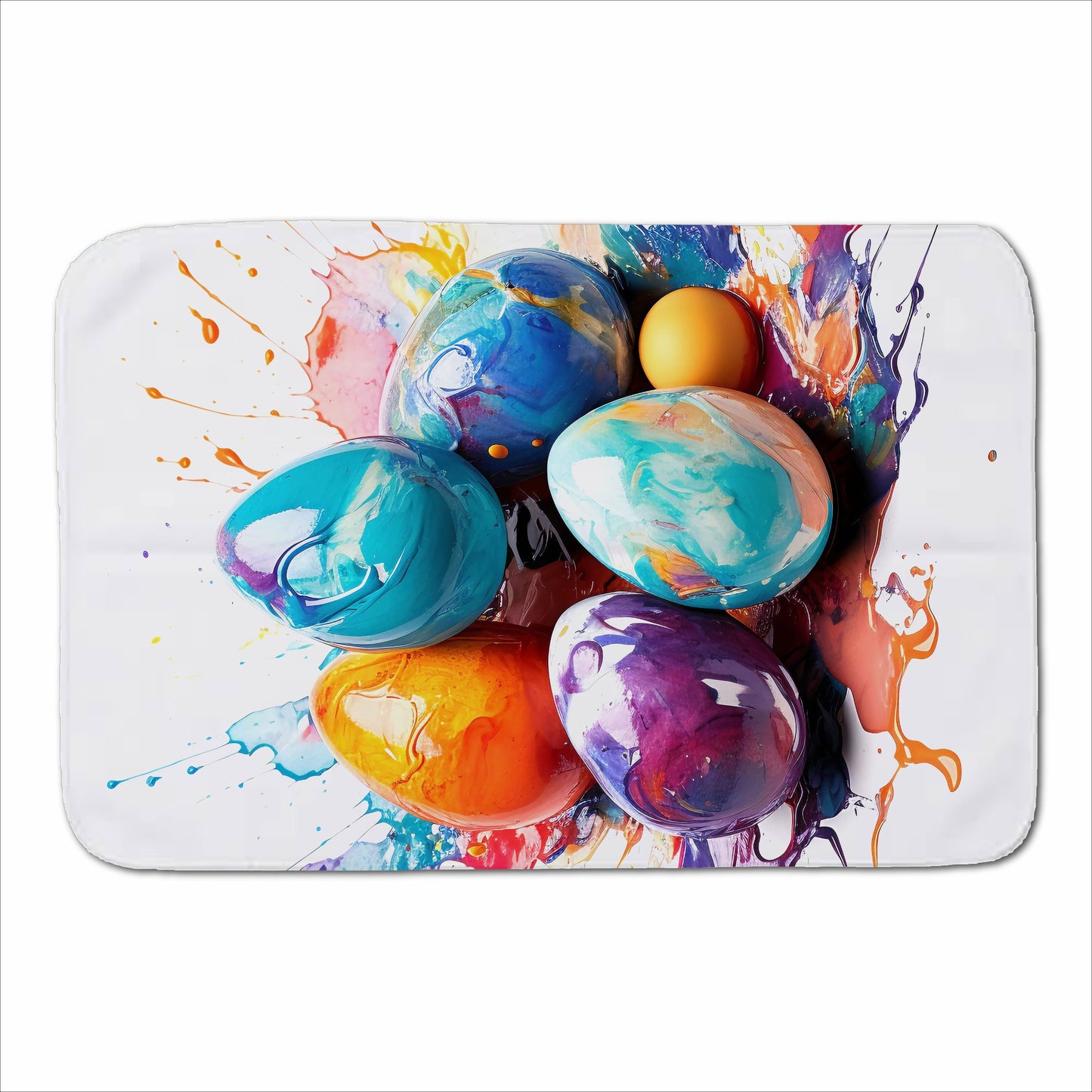 Watercolor Easter eggs Sherpa Blanket
