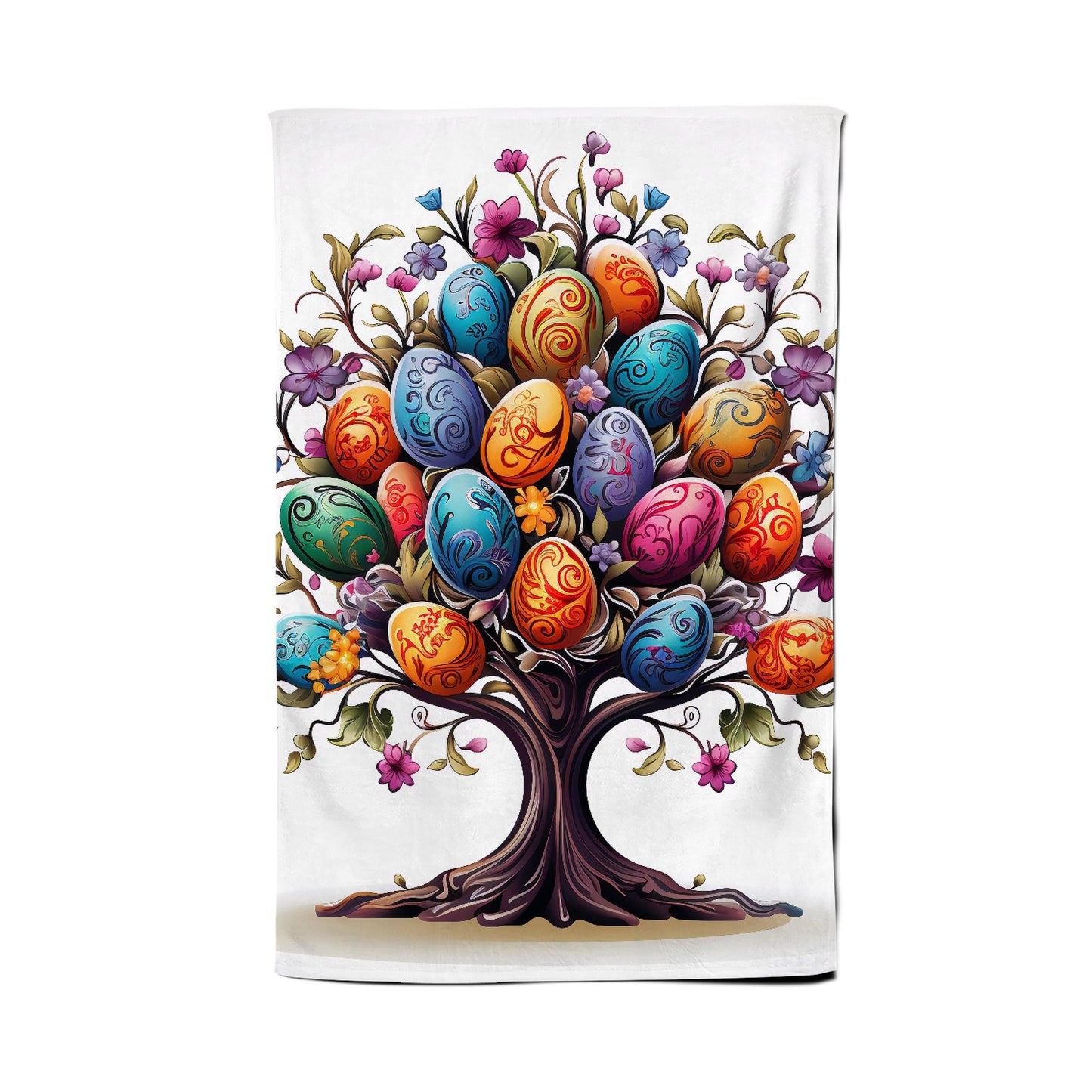 A Magical Easter Egg Tree Tea Towel
