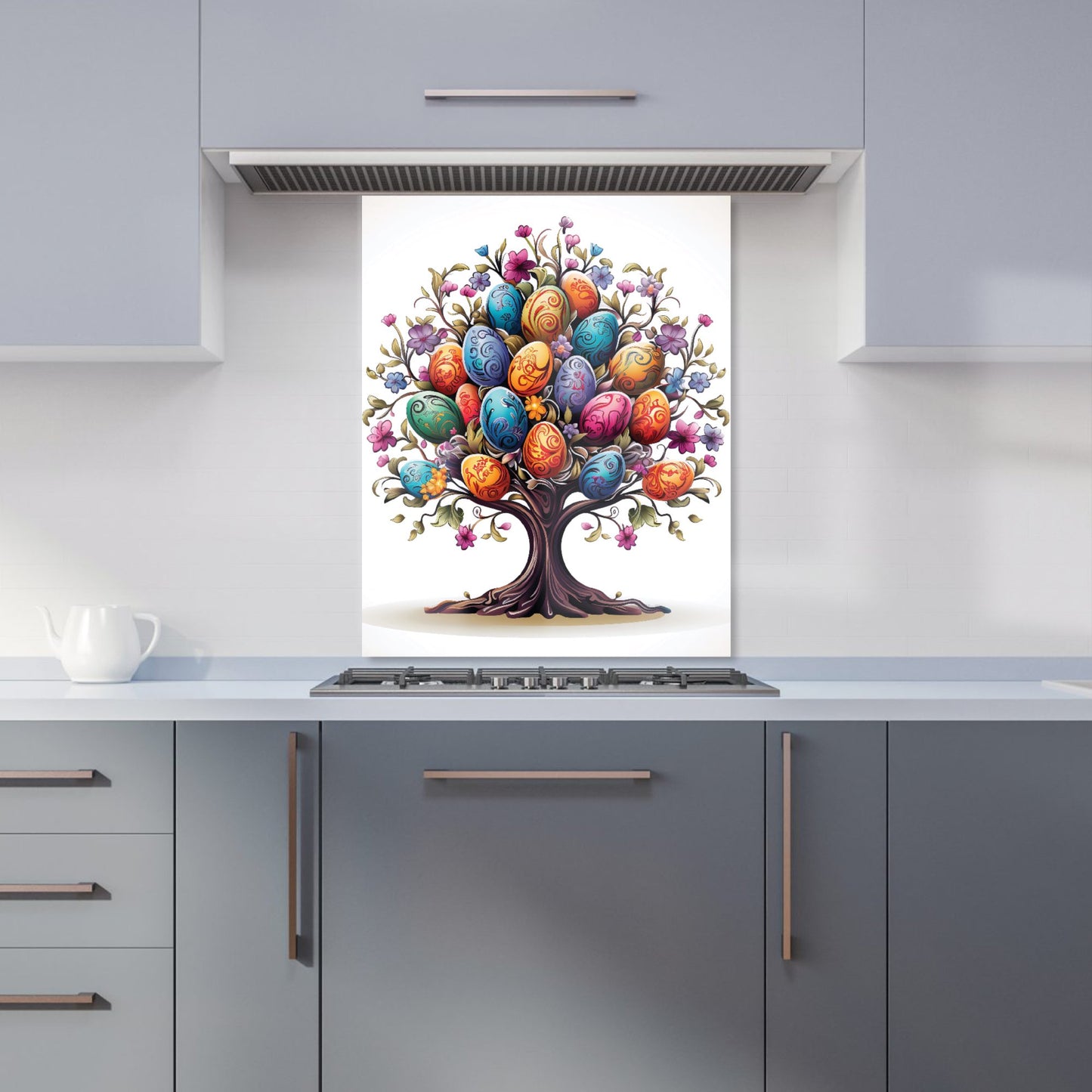 A Magical Easter Egg Tree Kitchen Splashback