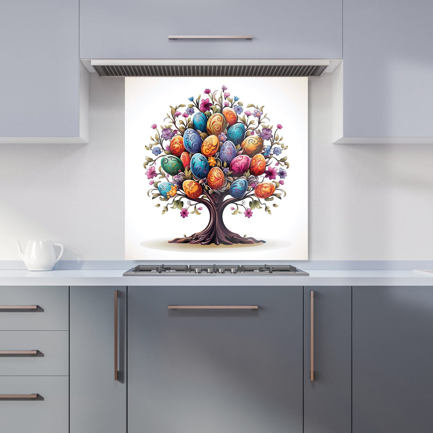 A Magical Easter Egg Tree Kitchen Splashback