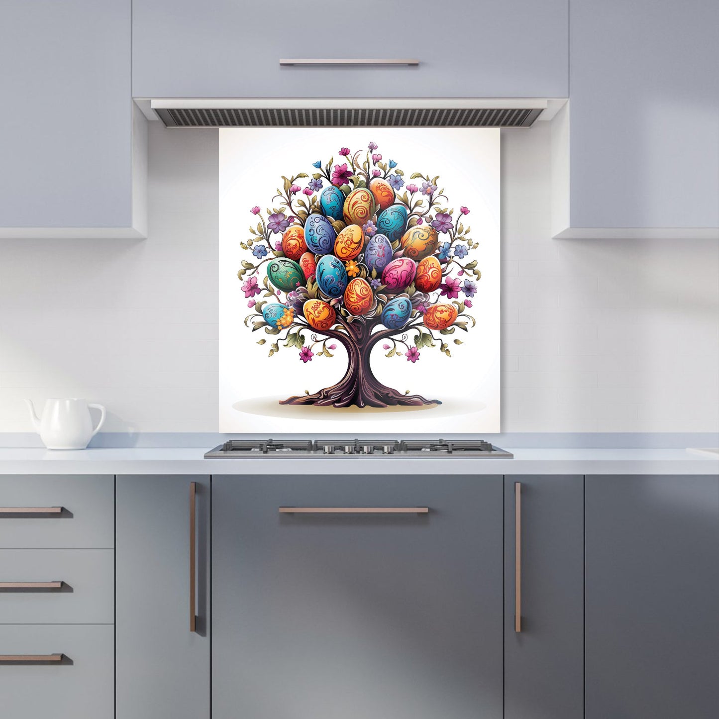 A Magical Easter Egg Tree Kitchen Splashback