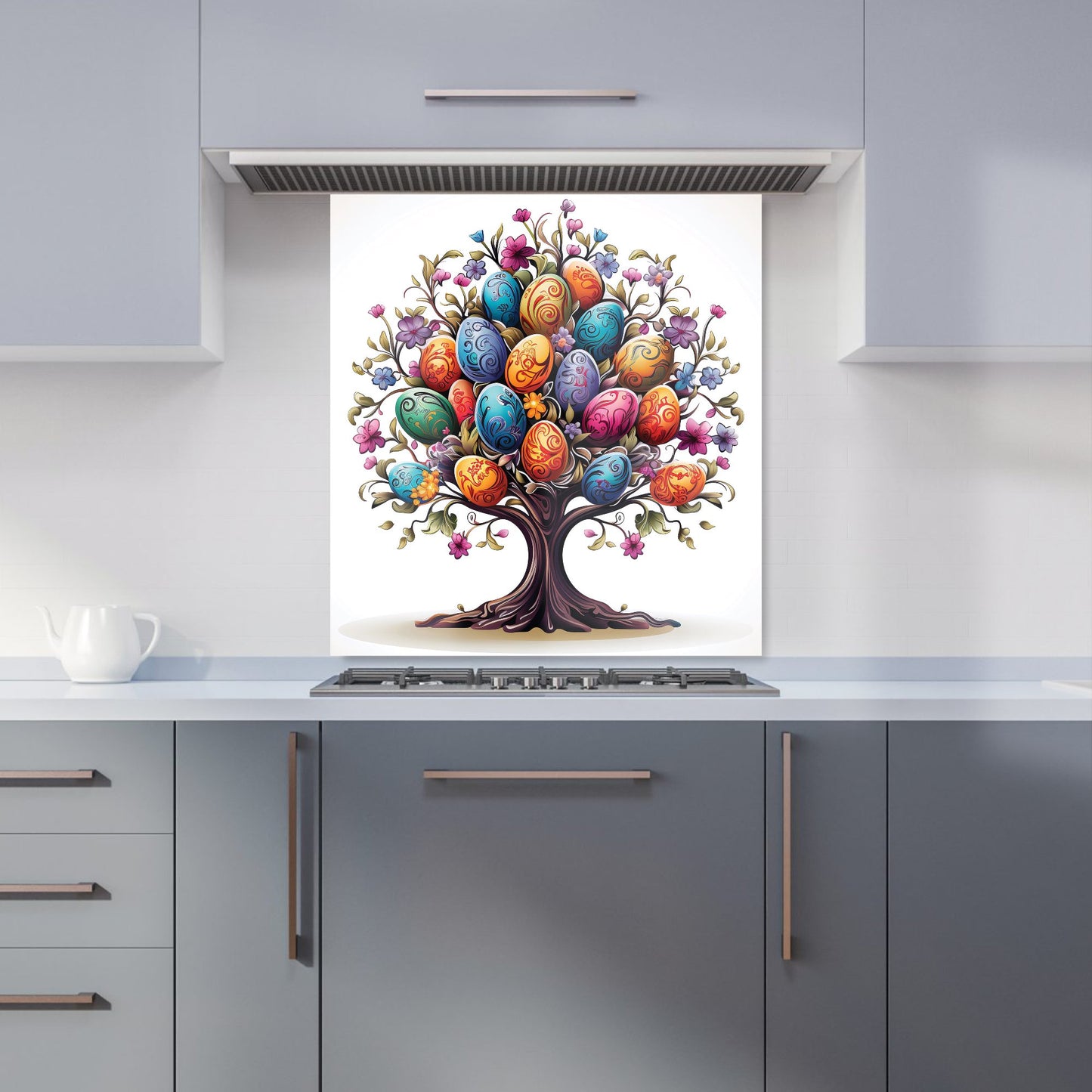 A Magical Easter Egg Tree Kitchen Splashback